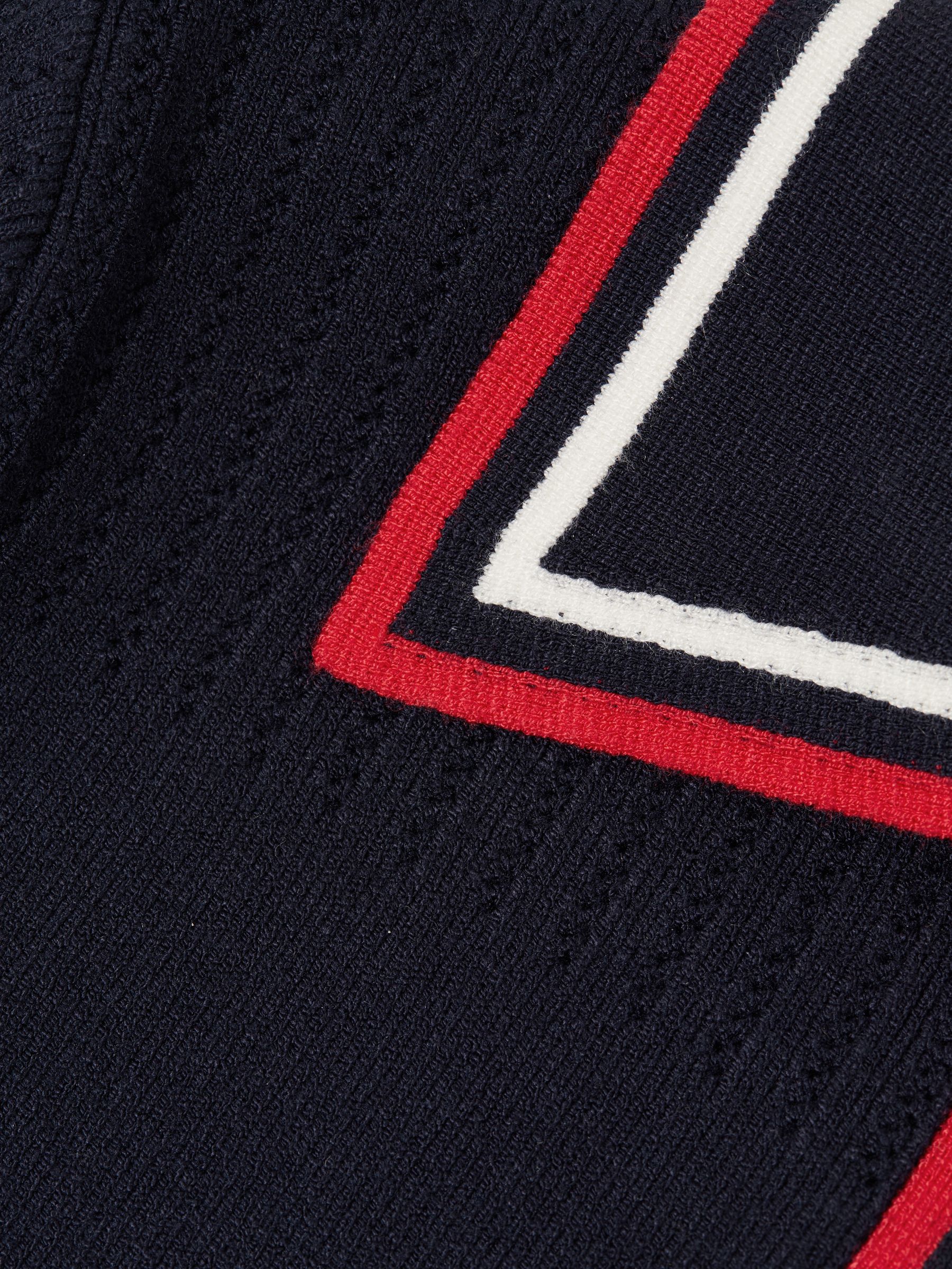 9-14 yrs Knitted Polo Dress in Navy - Image 6 of 6