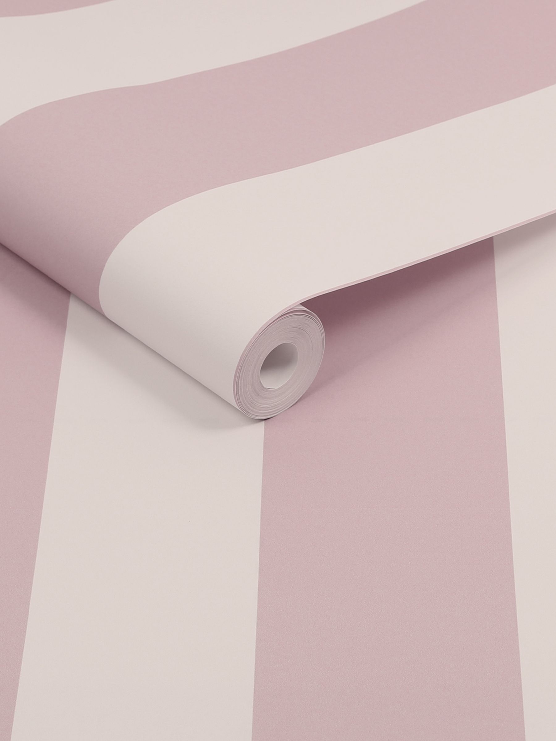 Pink Harborough Stripe 10M Wallpaper - Image 3 of 4