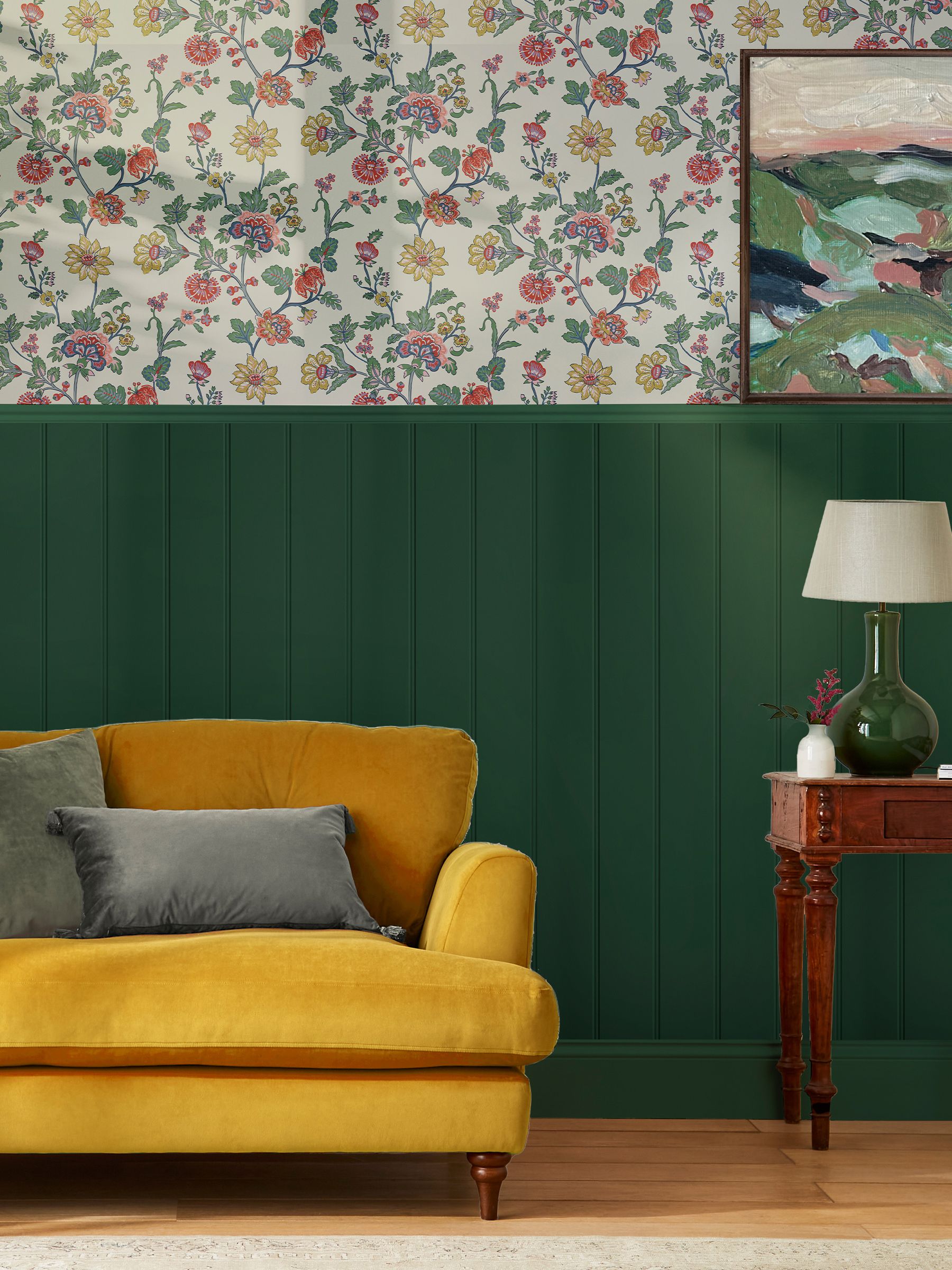 Cream Vine Cottage Floral 10M Wallpaper - Image 1 of 4