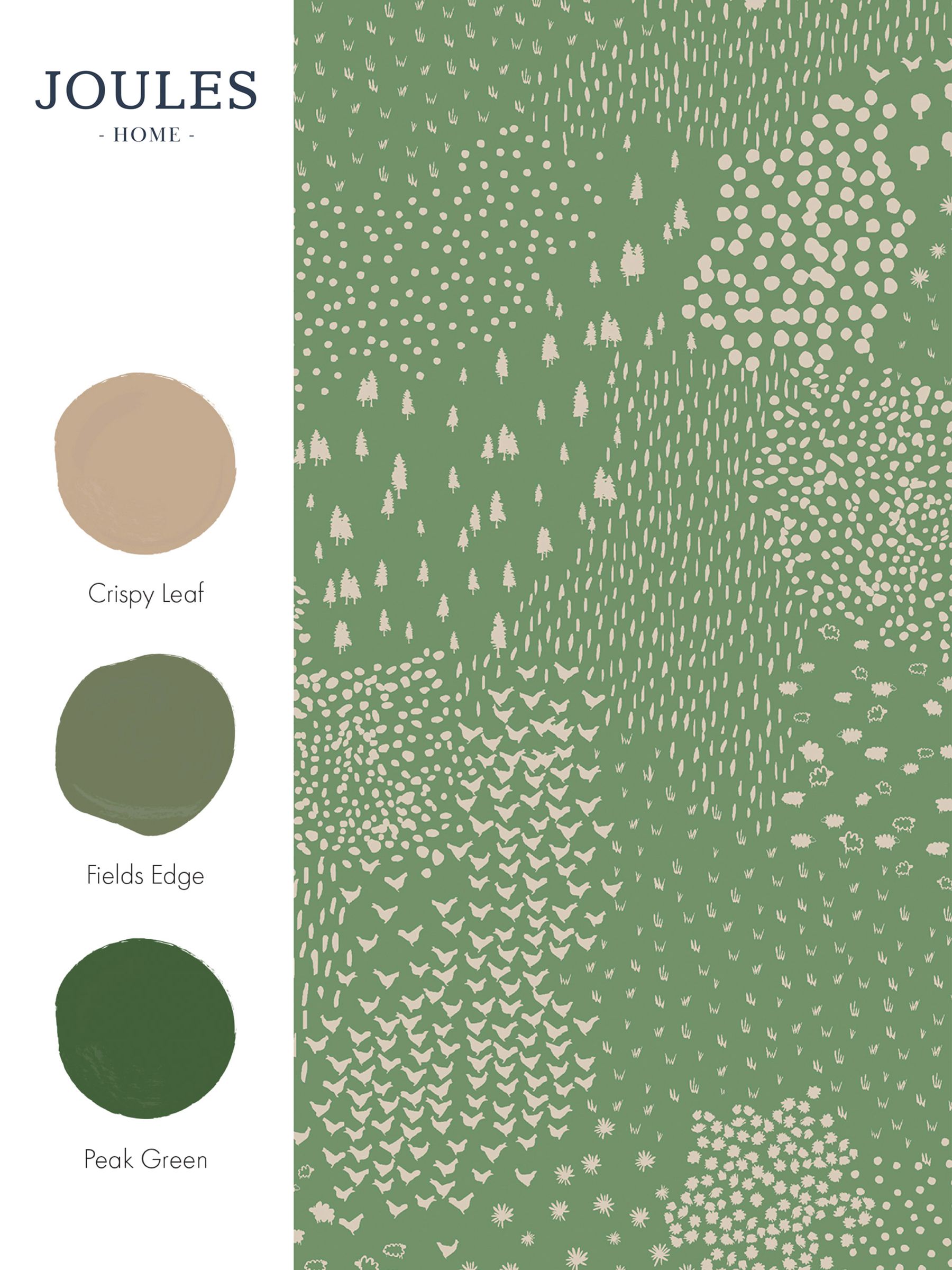 Green Mono Farm 10M Wallpaper - Image 4 of 4