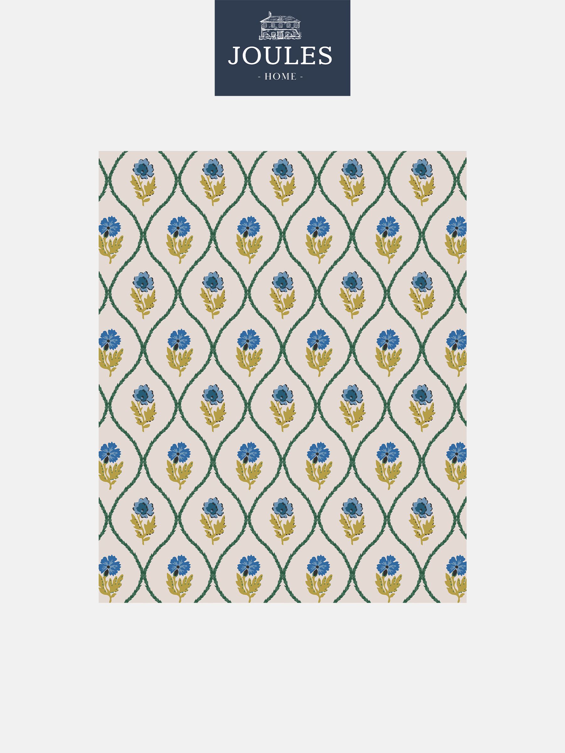 Gold Trellis Floral 10M Wallpaper - Image 2 of 4