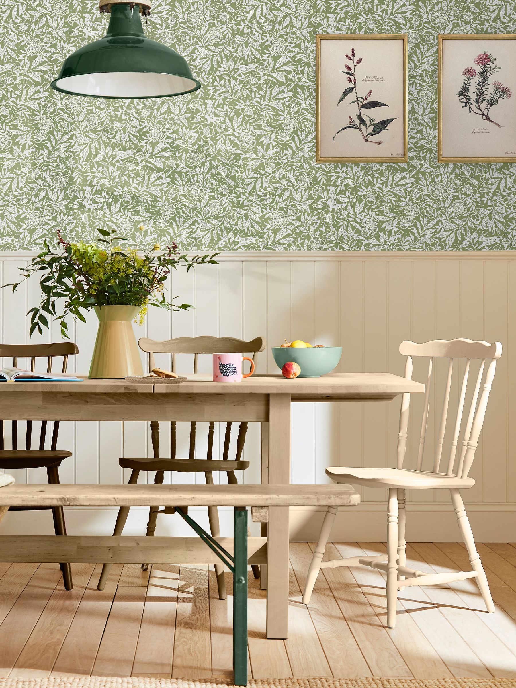 Green Twilight Ditsy 10M Wallpaper - Image 1 of 4