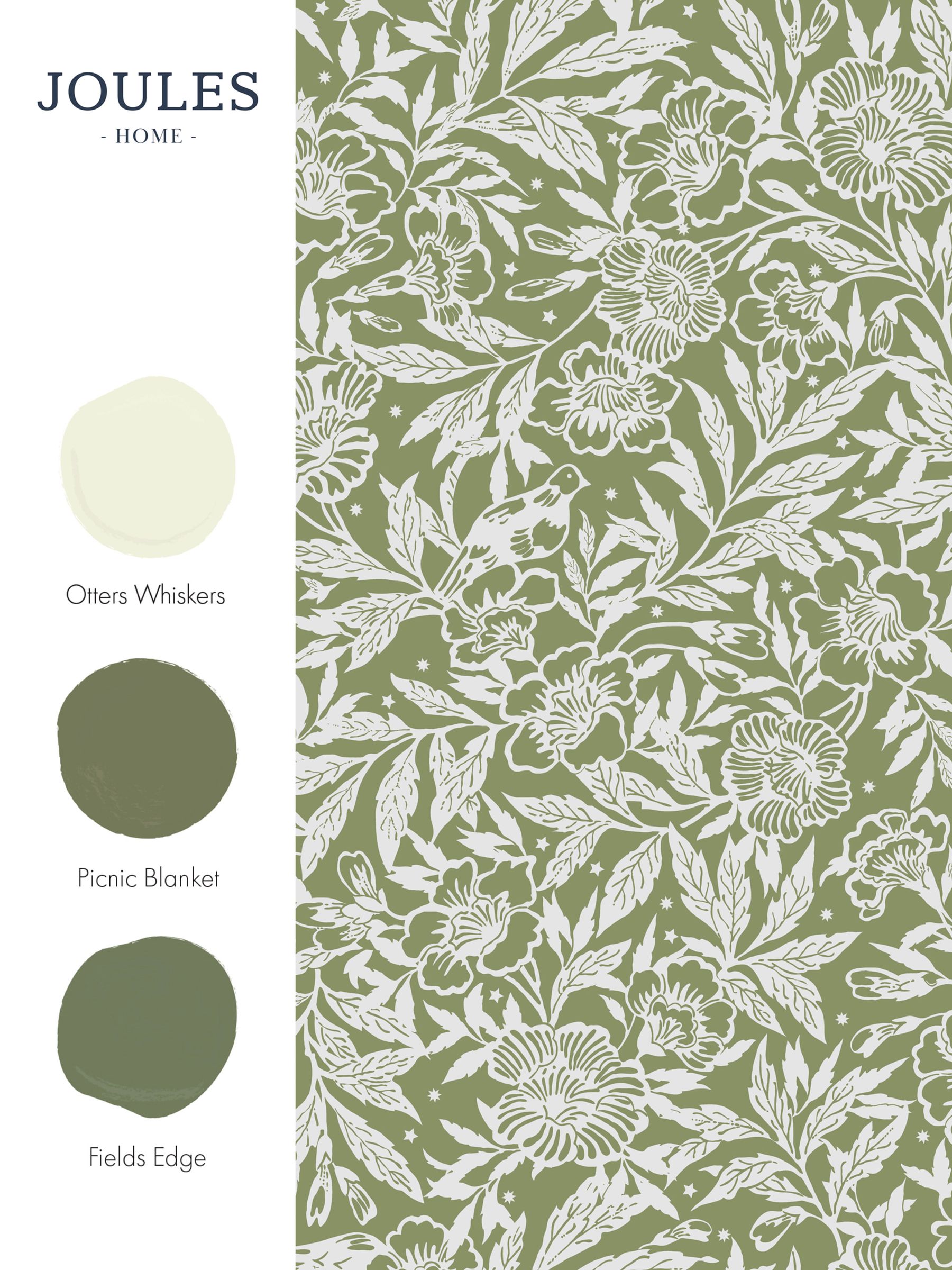 Green Twilight Ditsy 10M Wallpaper - Image 4 of 4