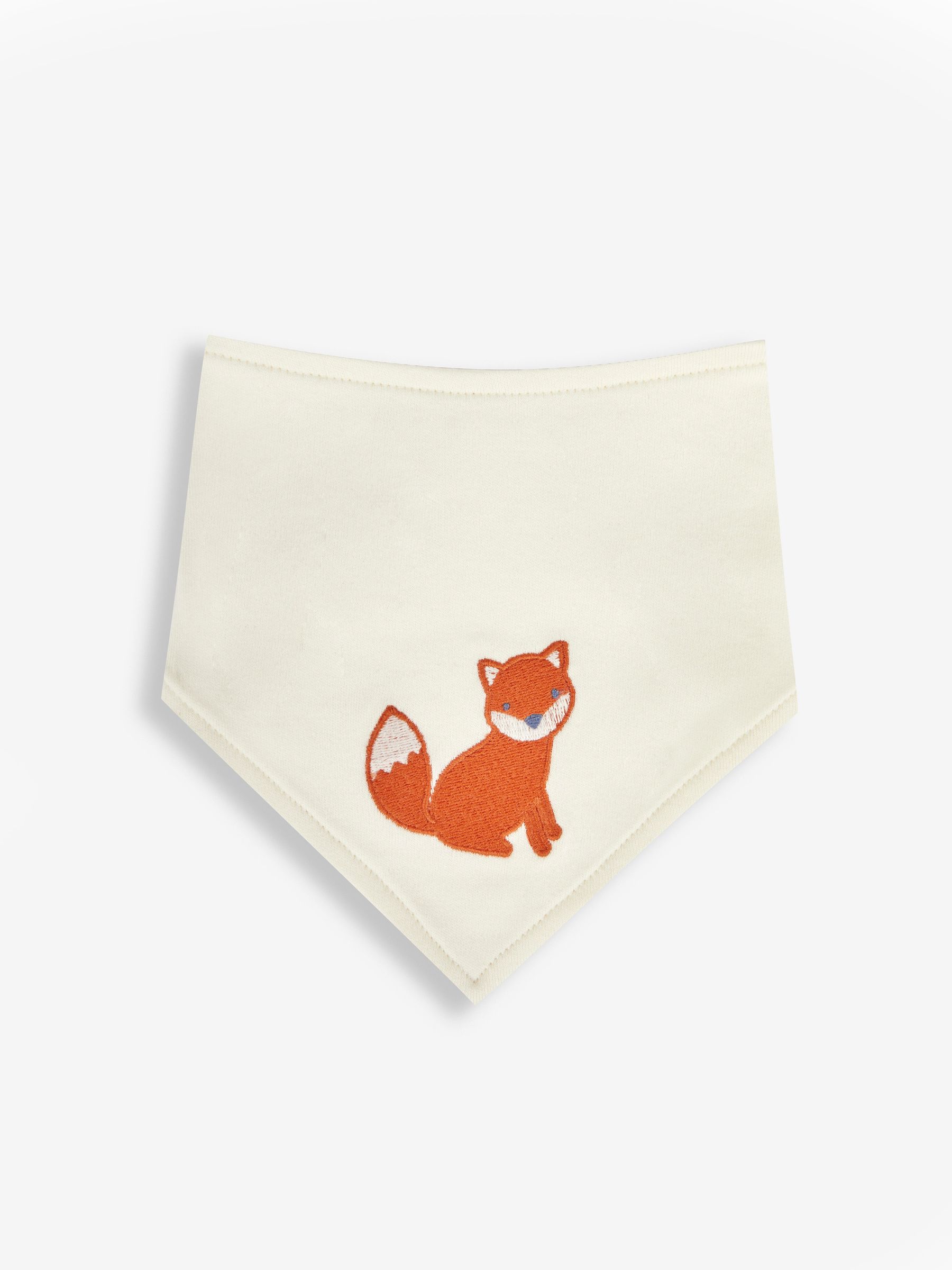 Woodland/Fox 3-Pack Cotton Baby Dribble Bibs - Image 2 of 4