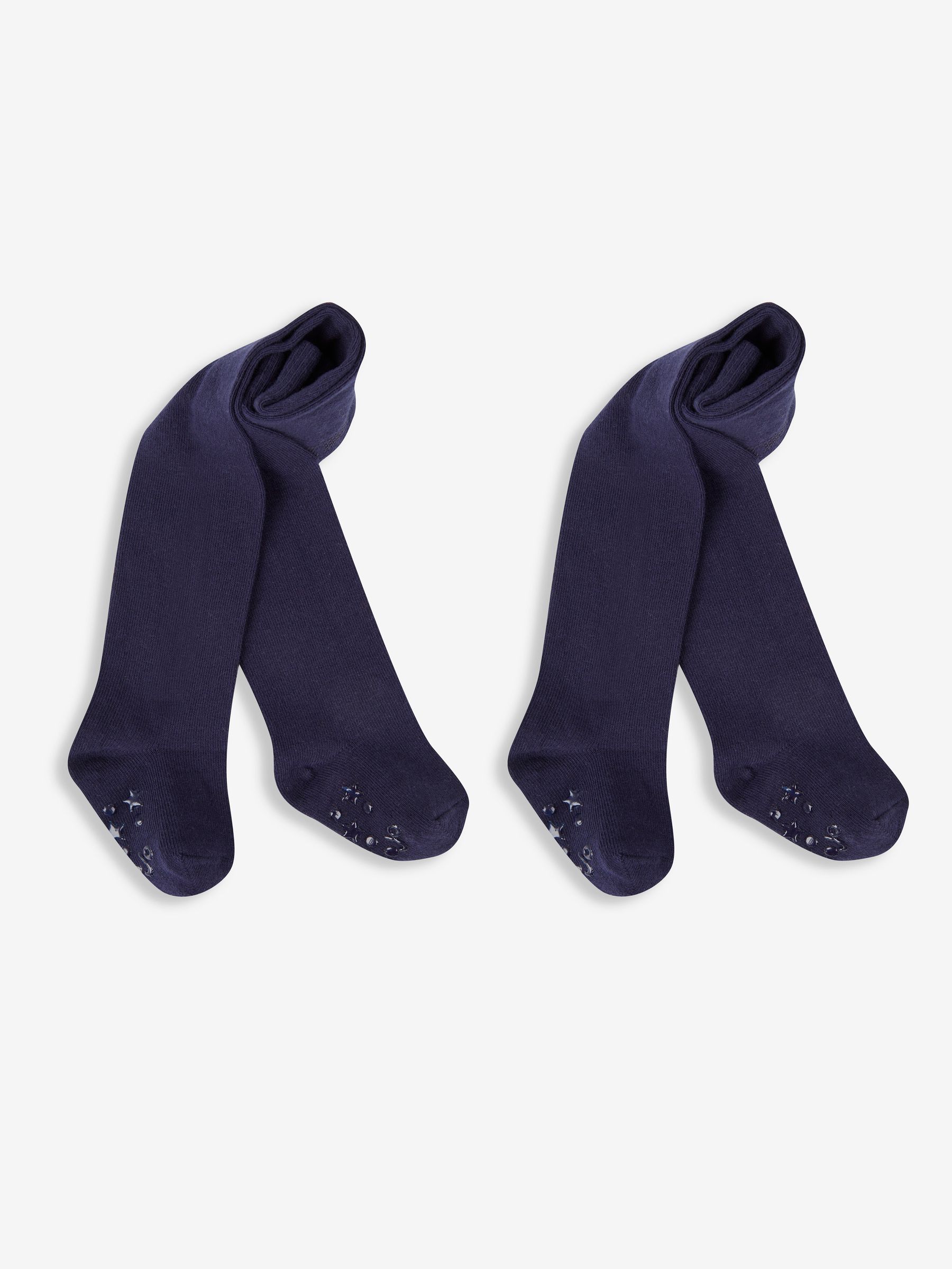 Navy Blue 2-Pack Cotton Rich Tights - Image 1 of 3