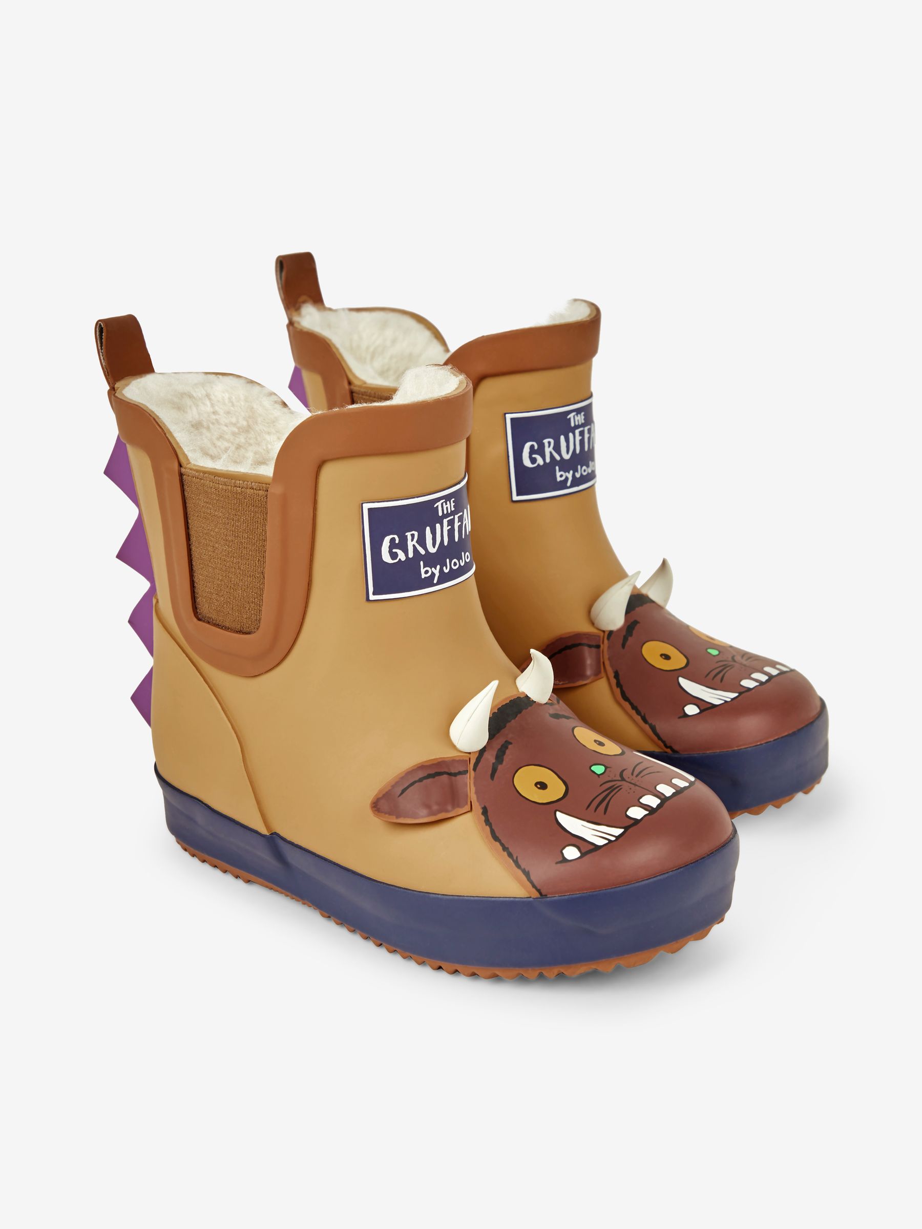 Brown Kids' The Gruffalo Cosy Lined Ankle Wellies JoJo Maman Bébé