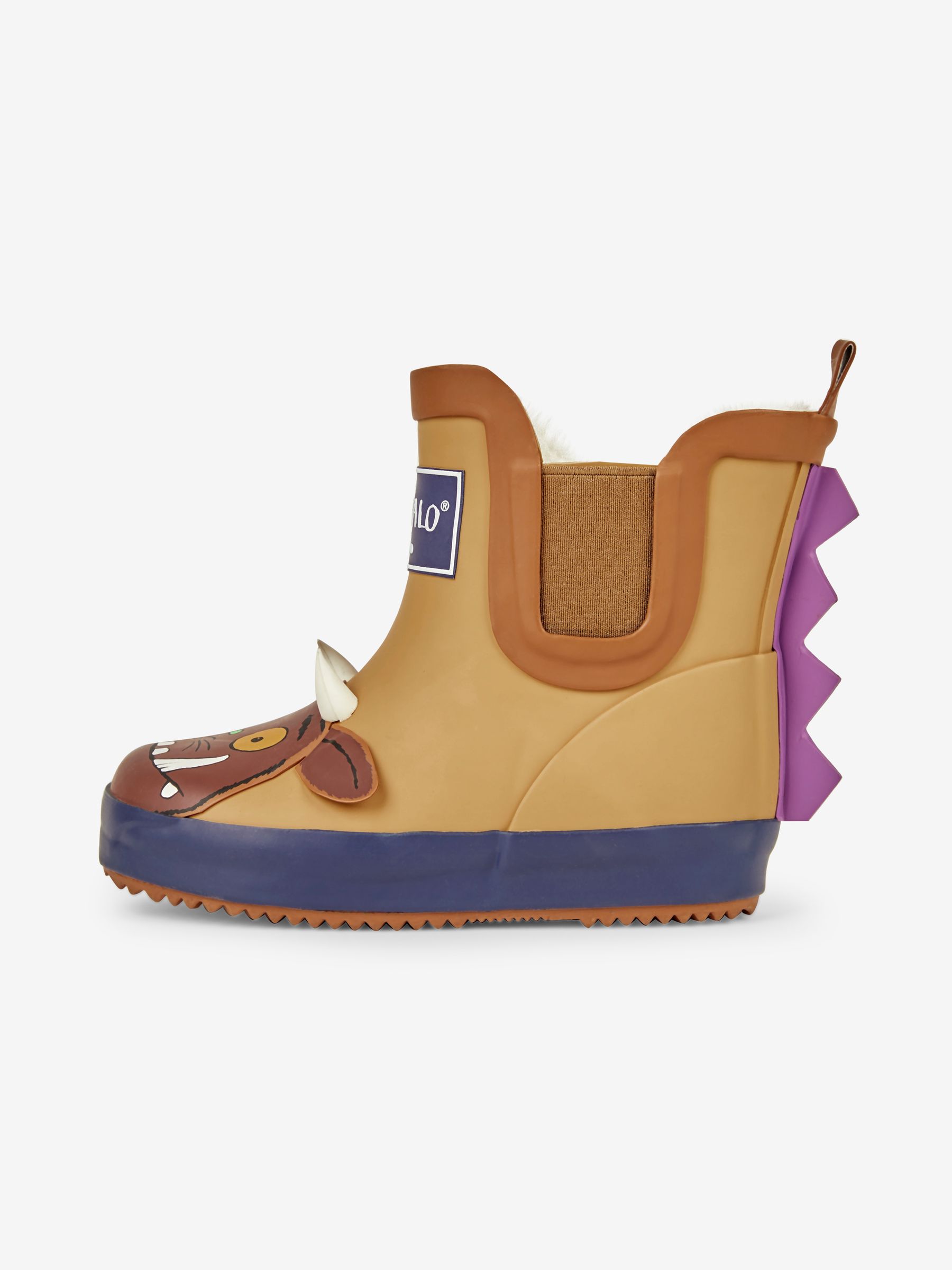 Brown Kids' The Gruffalo Cosy Lined Ankle Wellies - Image 4 of 8