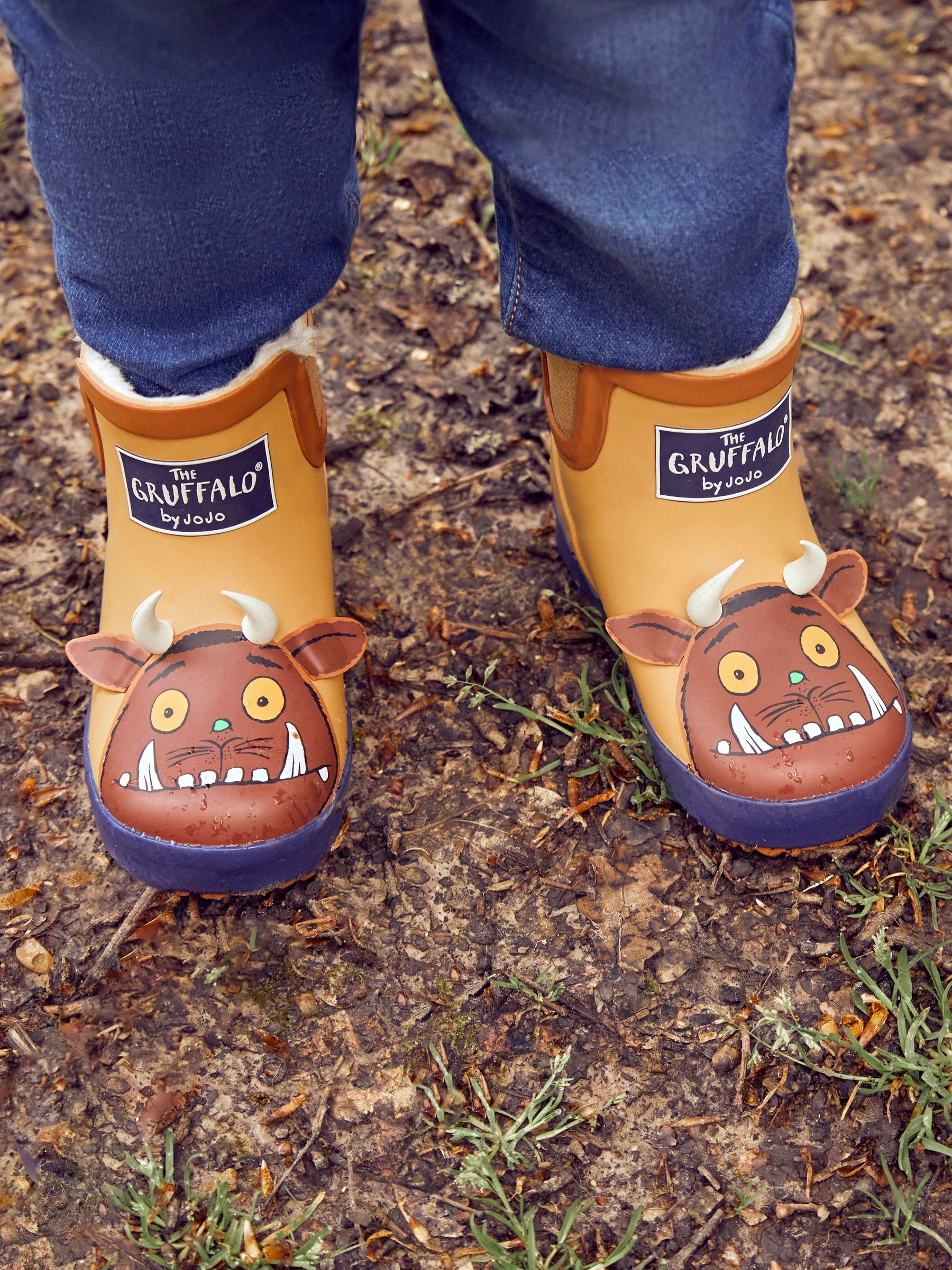 Brown Kids' The Gruffalo Cosy Lined Ankle Wellies - Image 8 of 8