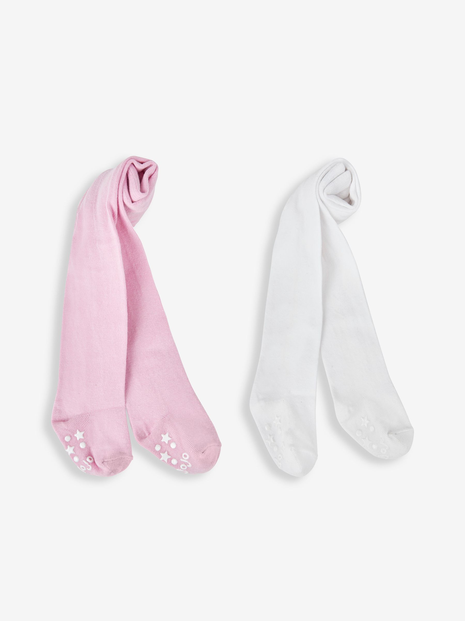Pink 2-Pack Cotton Rich Tights - Image 1 of 4
