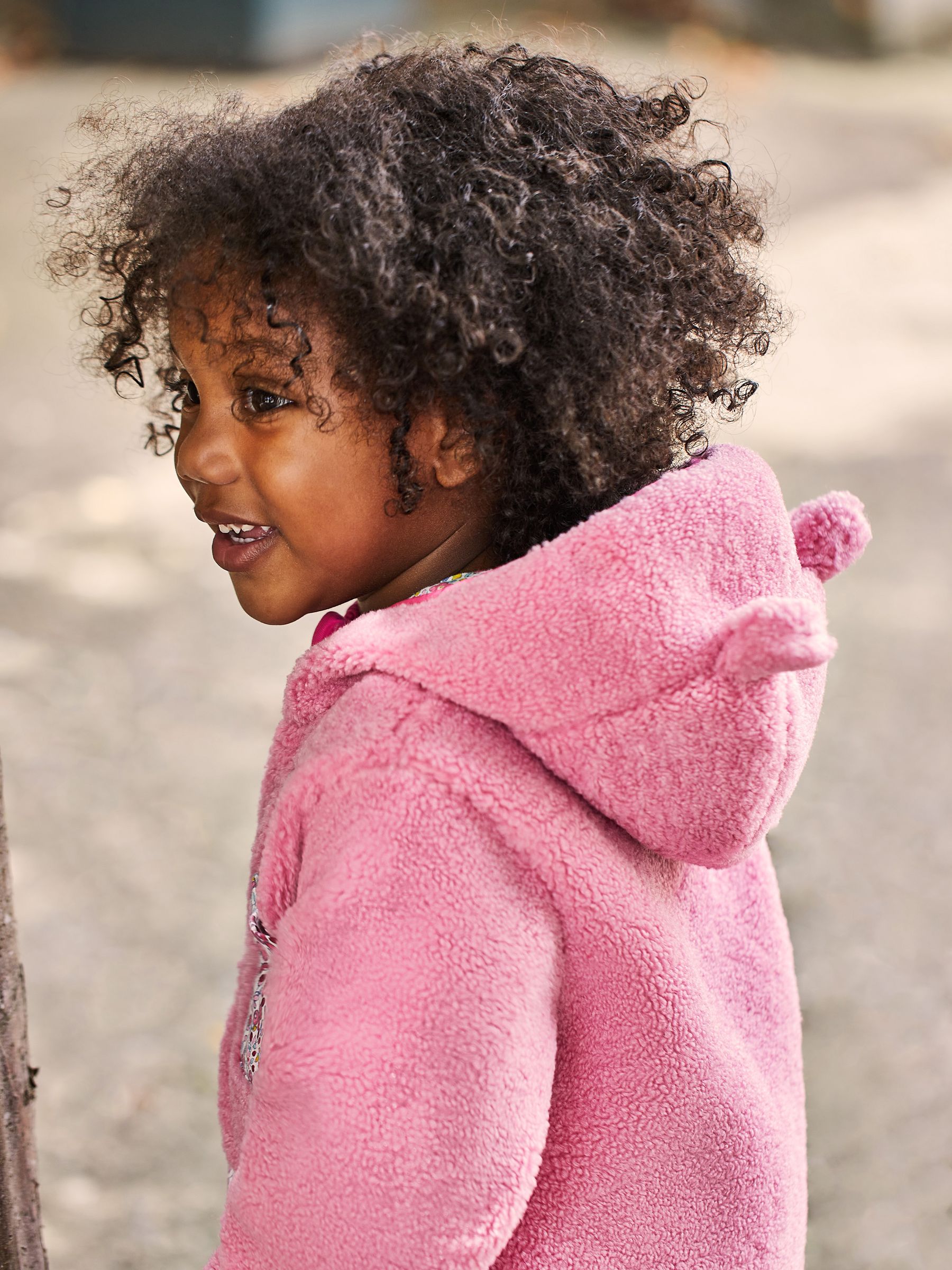 Pink Appliqué Pocket Teddy Fleece - Image 3 of 6