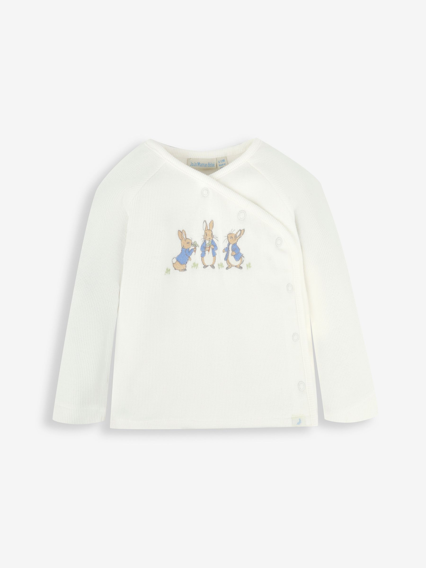 Blue Peter Rabbit Appliqué Wrap Top & Cosy Trousers Baby Set - Image 4 of 8
