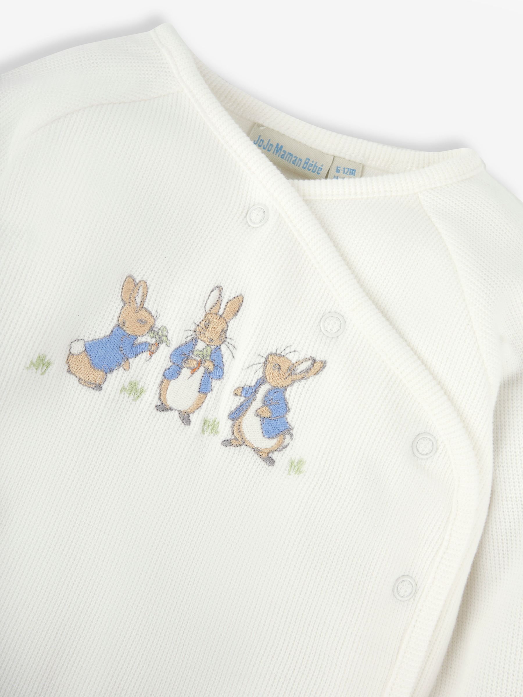 Blue Peter Rabbit Appliqué Wrap Top & Cosy Trousers Baby Set - Image 8 of 8