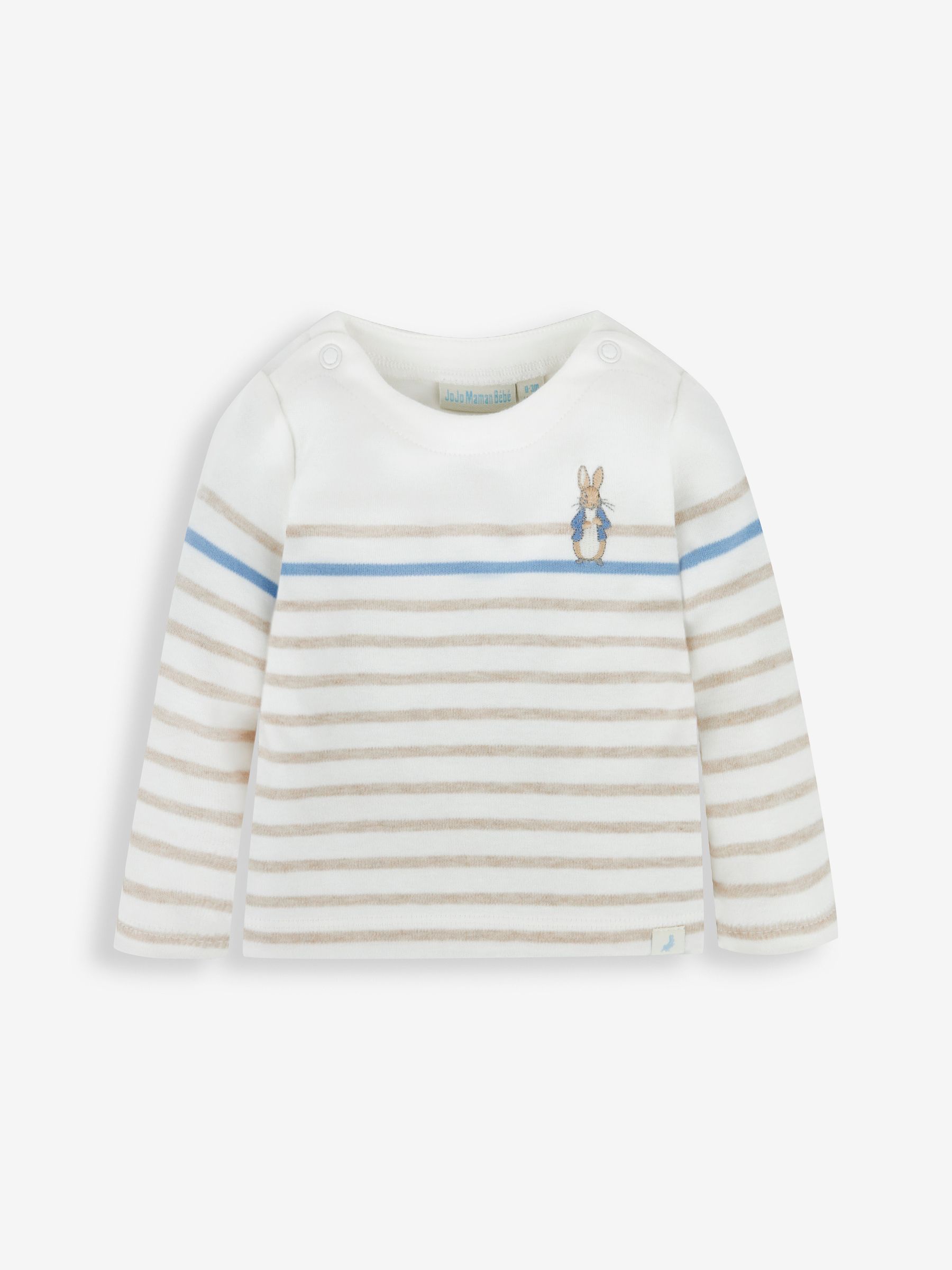 Blue Peter Rabbit Embroidered Breton Top & Cosy Trousers Baby Set - Image 5 of 8