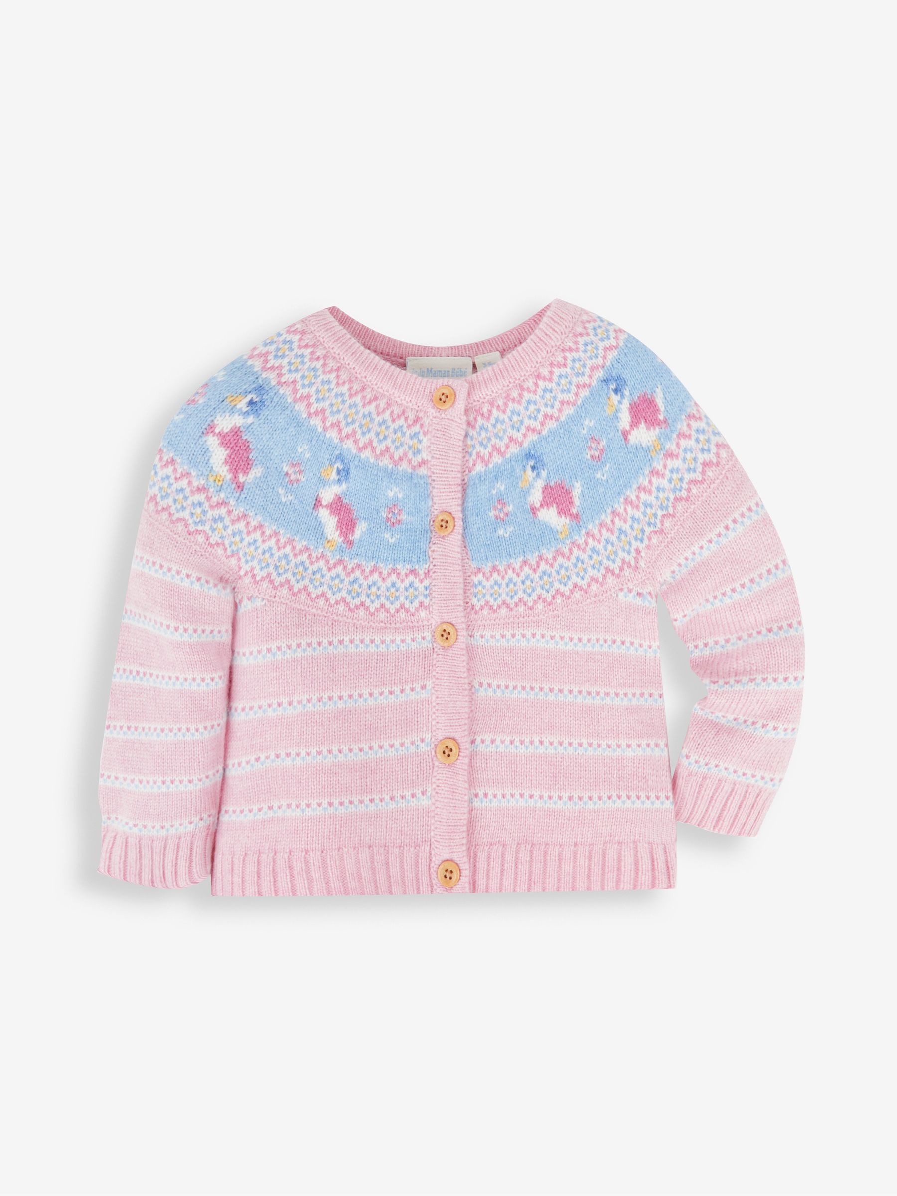 Pink Baby Peter Rabbit Fair Isle Pattern Knit Set - Image 6 of 9