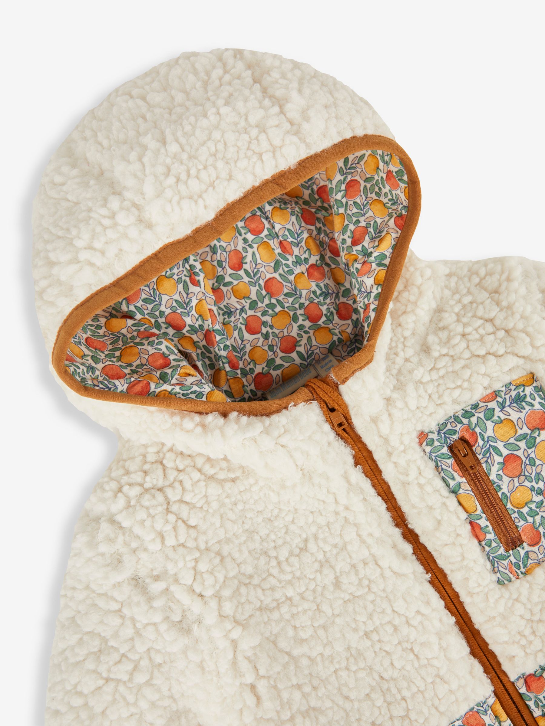 Cream Pocket Teddy Fleece - Image 2 of 3