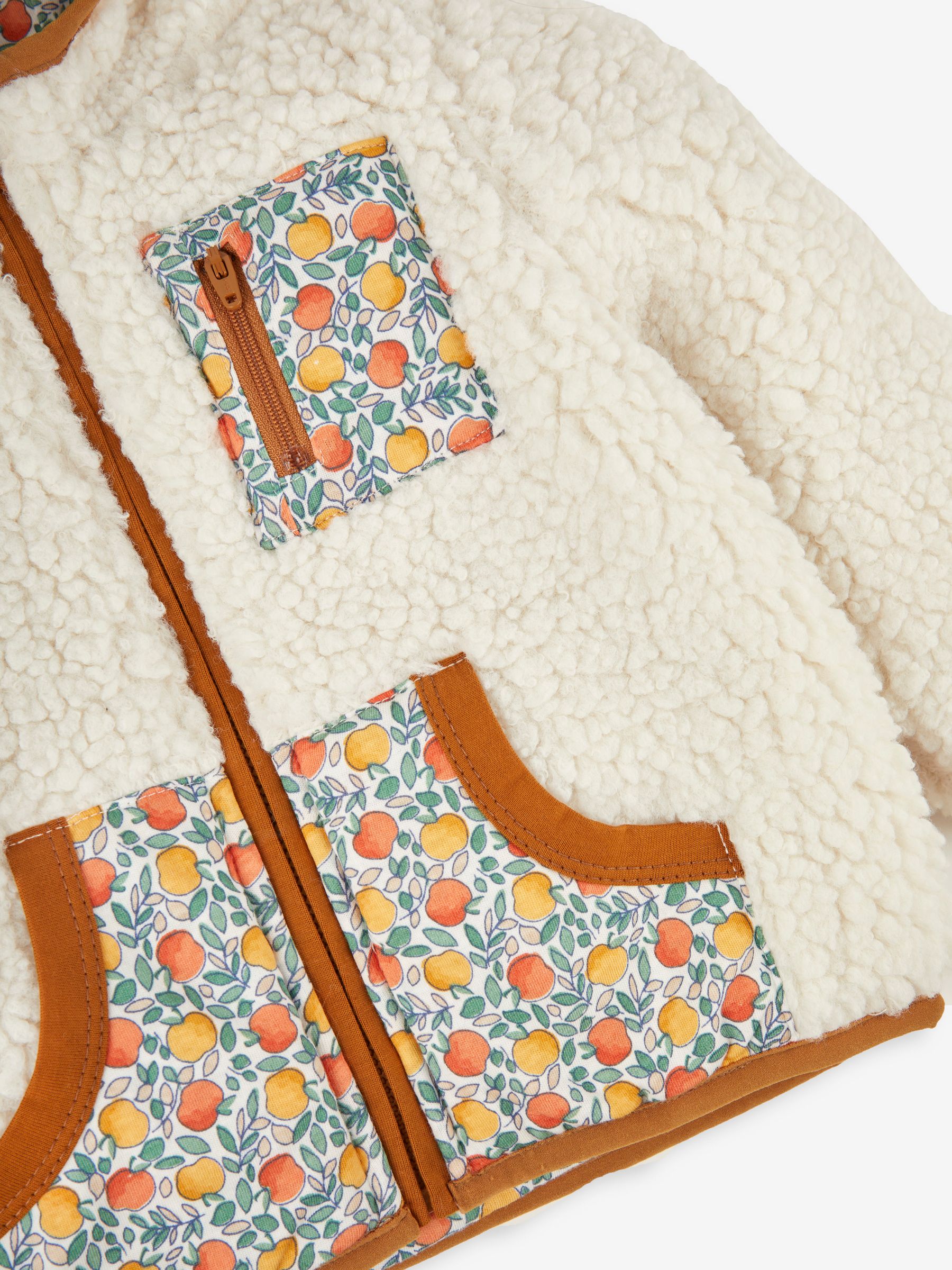Cream Pocket Teddy Fleece - Image 3 of 3