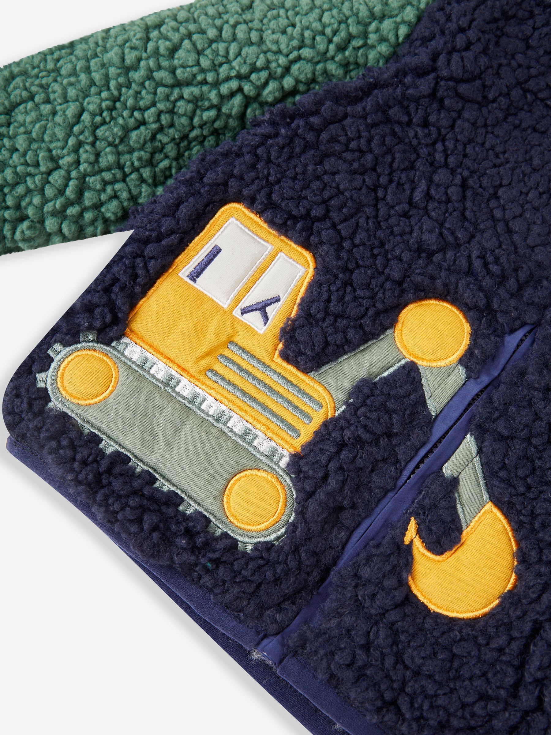 Navy Blue Digger Lined Teddy Fleece - Image 5 of 5
