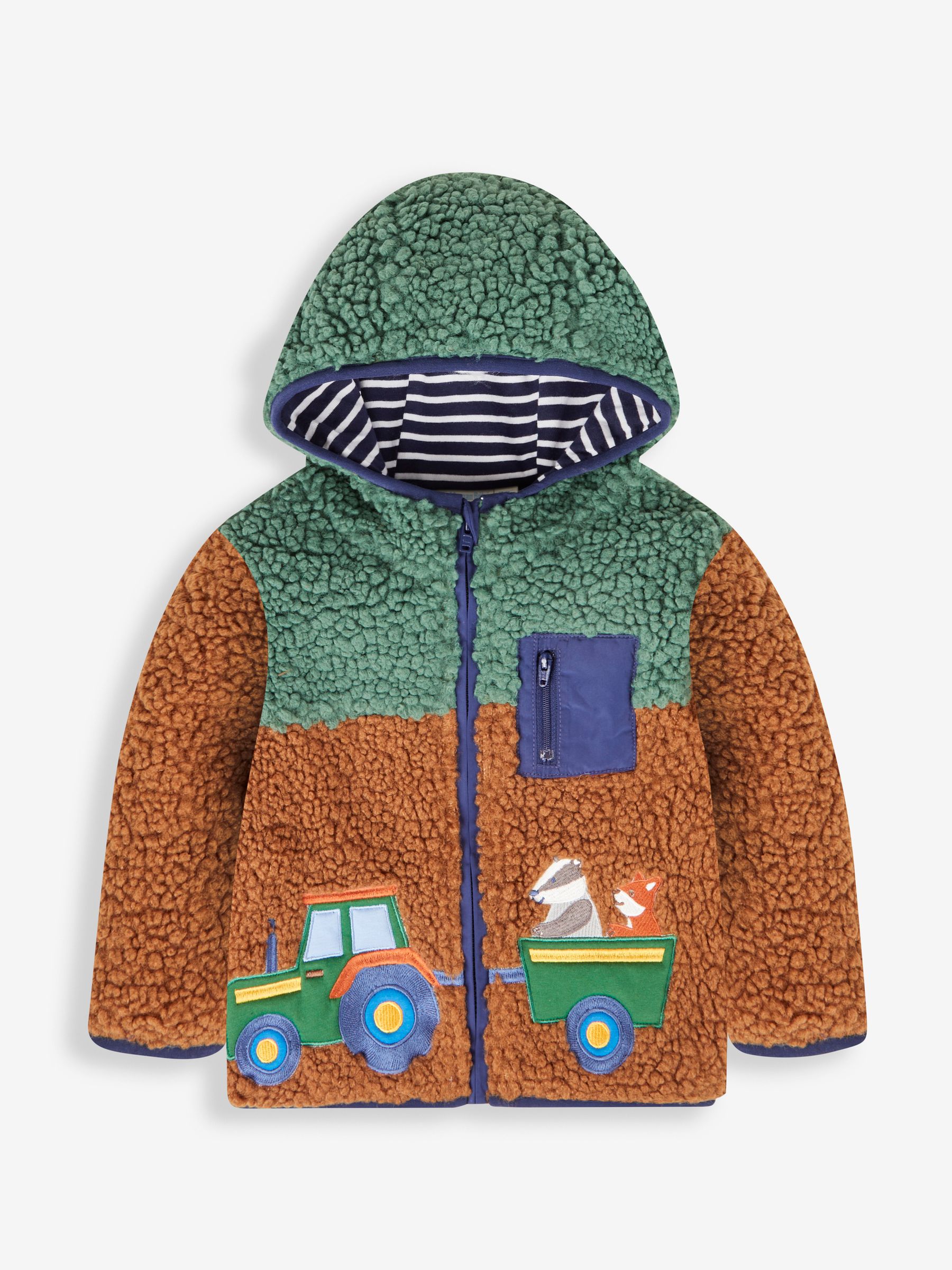 Mustard Yellow Tractor Teddy Fleece - Image 1 of 3