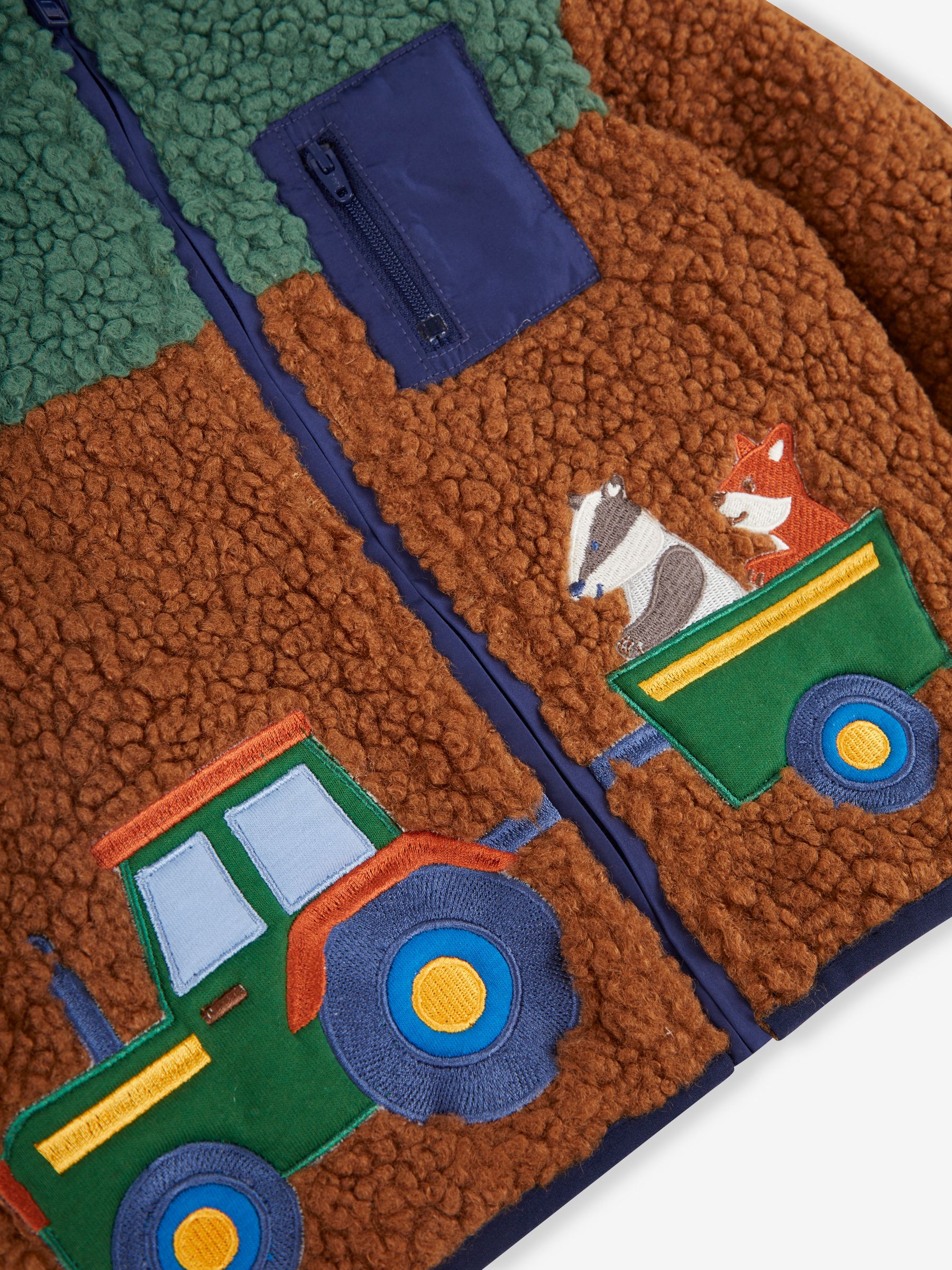 Mustard Yellow Tractor Teddy Fleece - Image 3 of 3