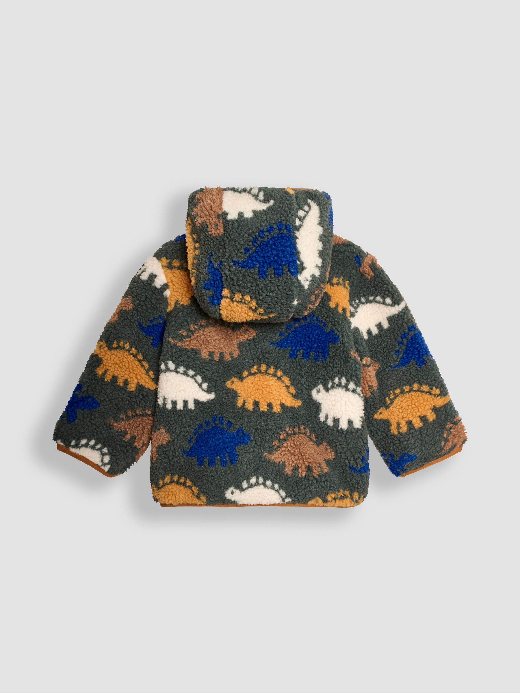Khaki Green Stegosaurus Printed Fleece - Image 5 of 6