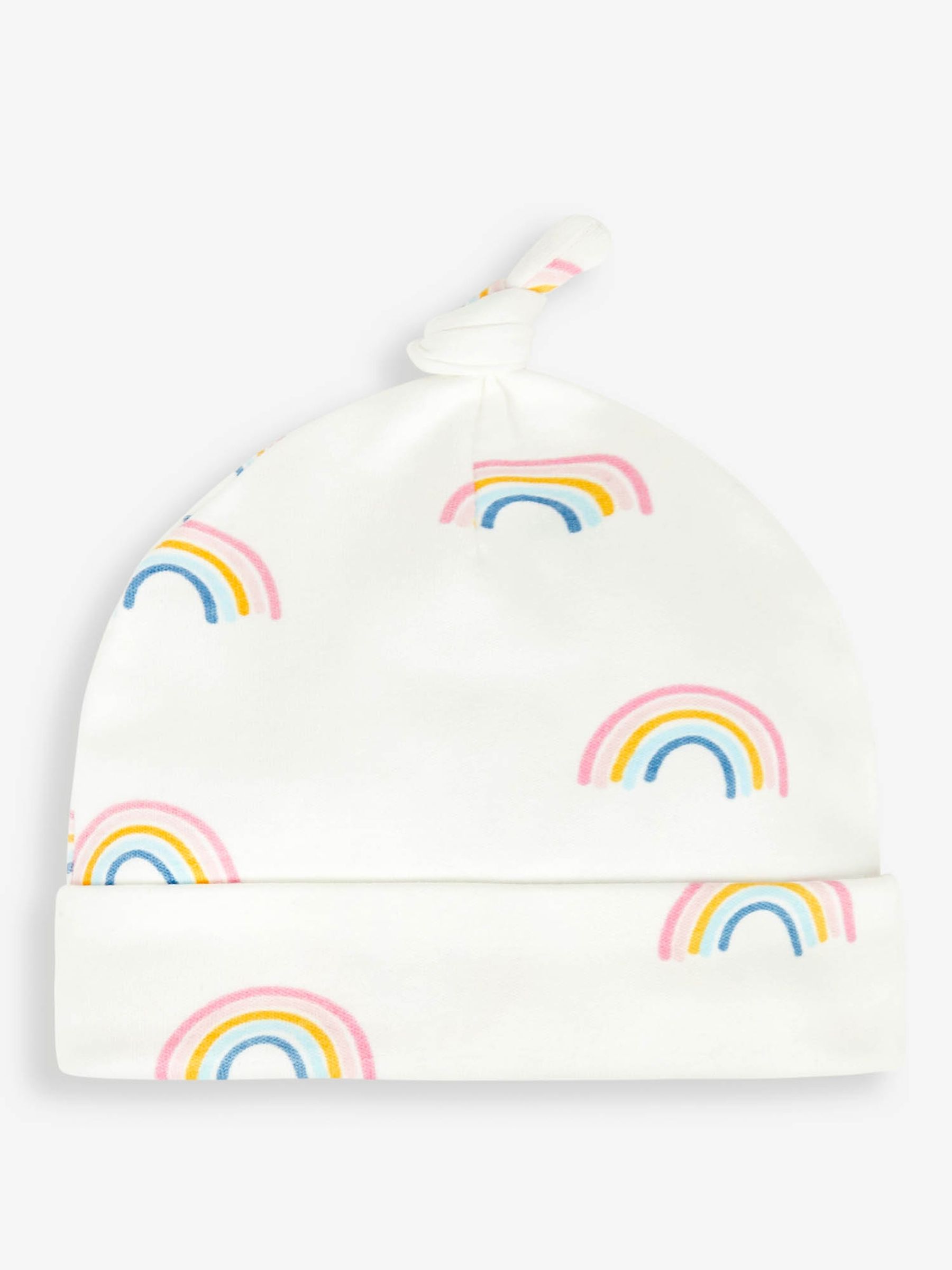 Cream Rainbow Baby Hat - Image 1 of 2
