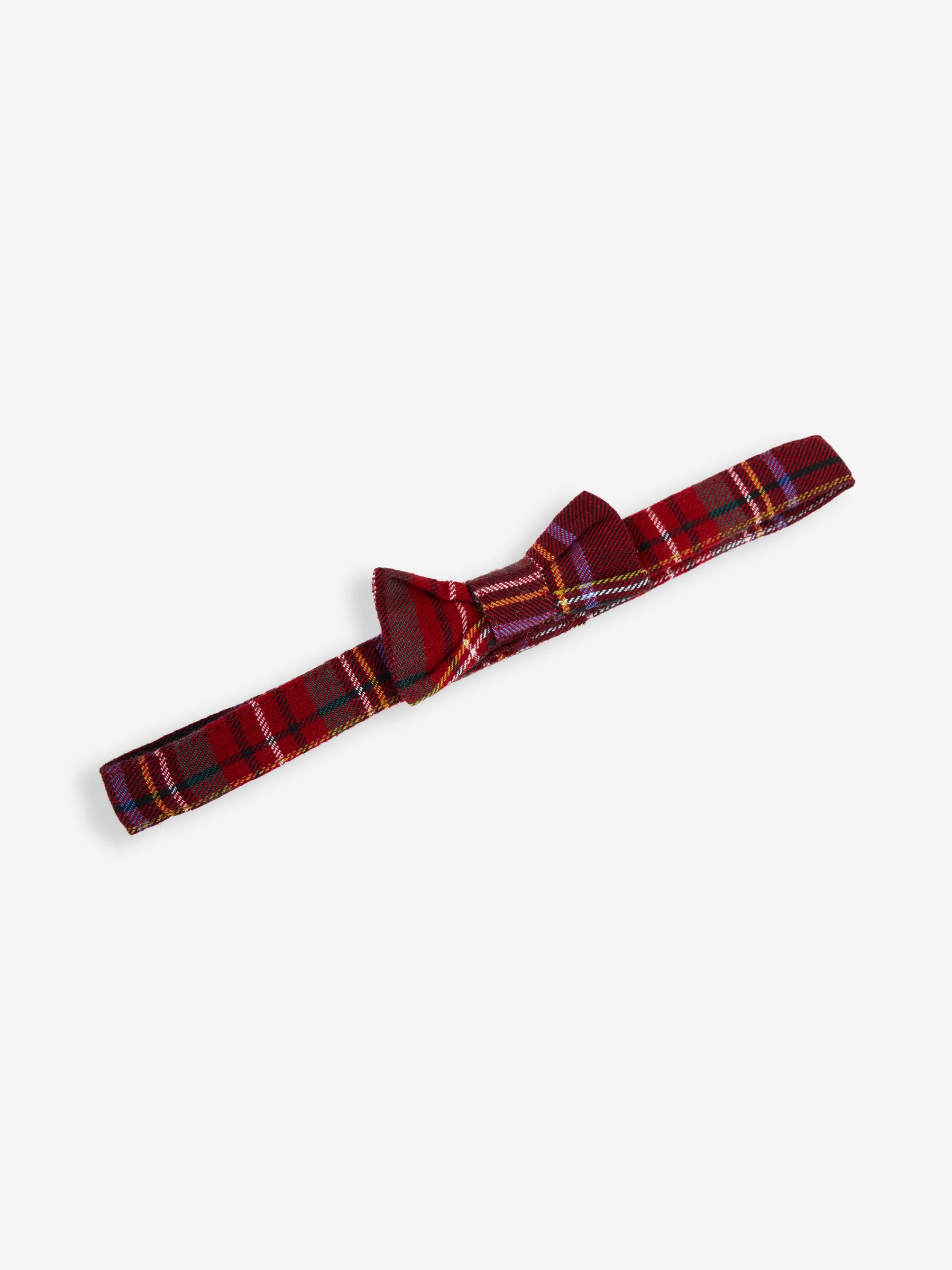 Navy Boys' Tartan Waistcoat, Shirt & Cord Trousers Set With Bow Tie - Image 9 of 9