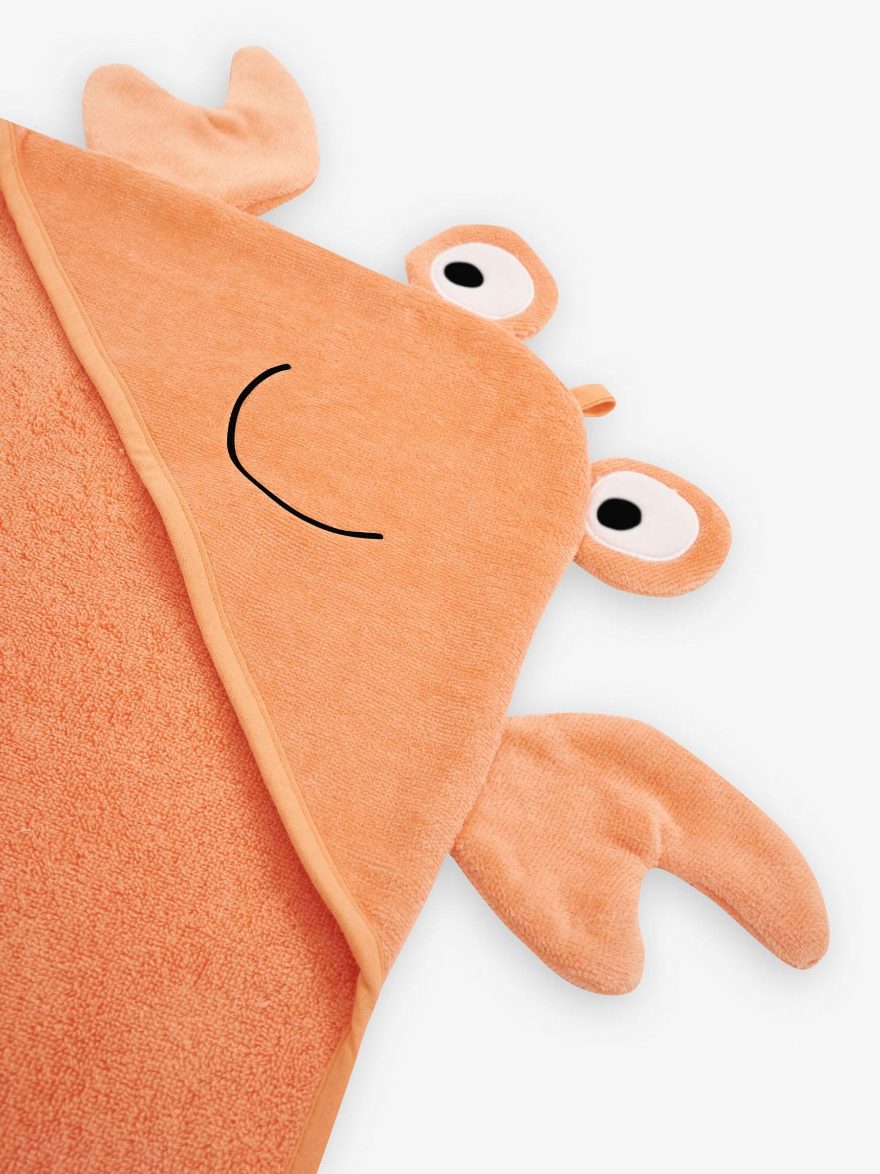 Personalised Crab Hooded Towel - Image 2 of 3