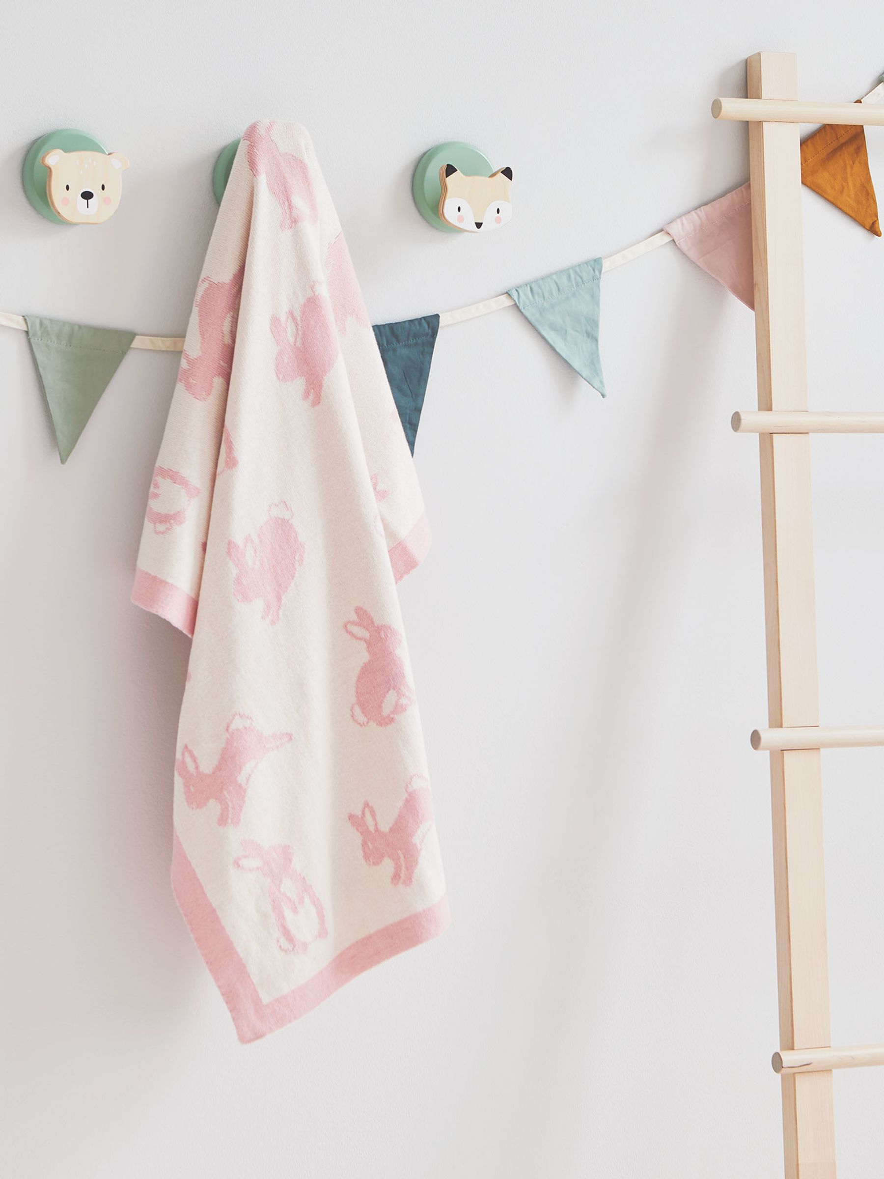 Personalised Bunny Jacquard Shawl - Image 2 of 4