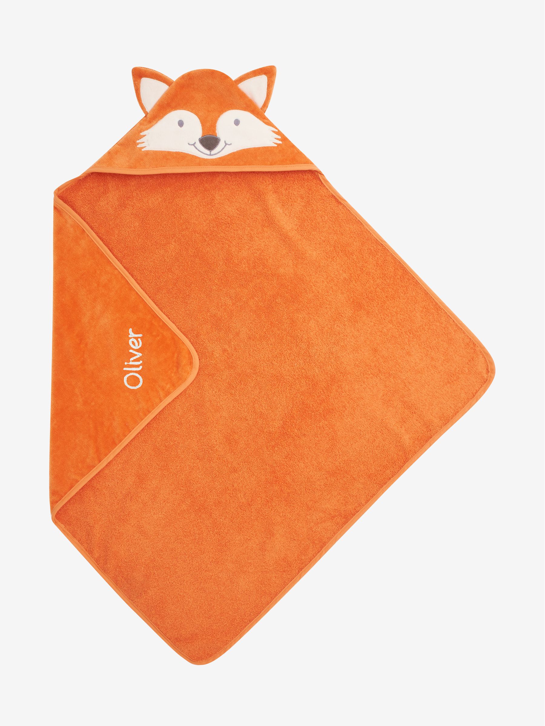Personalised Fox Hooded Towel - Image 1 of 3
