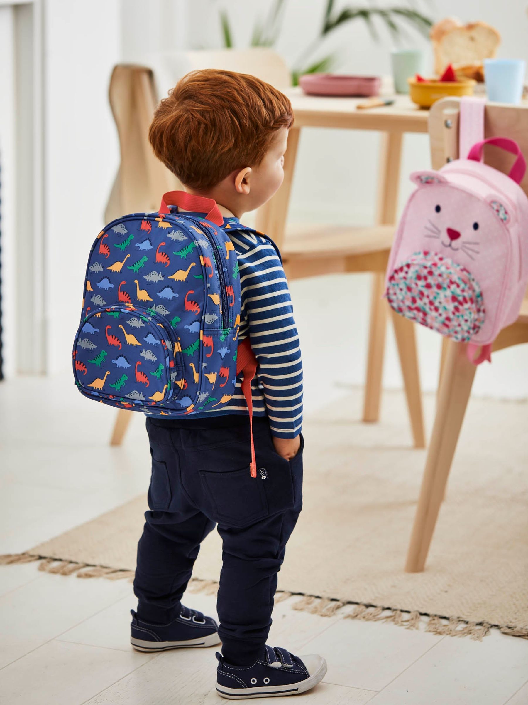 Blue Dino Printed Toddler Backpack - Image 1 of 5