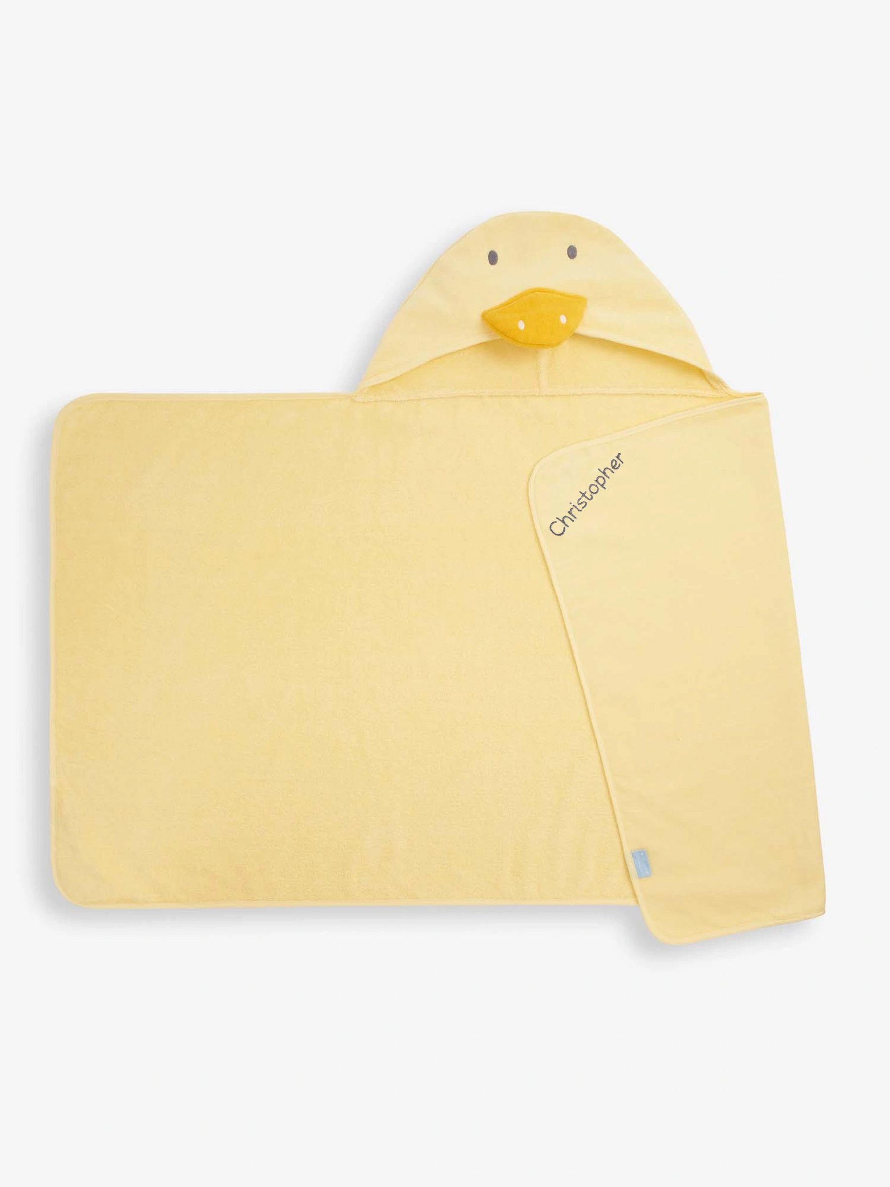 Personalised Children's Duck Hooded Towel - Image 1 of 3