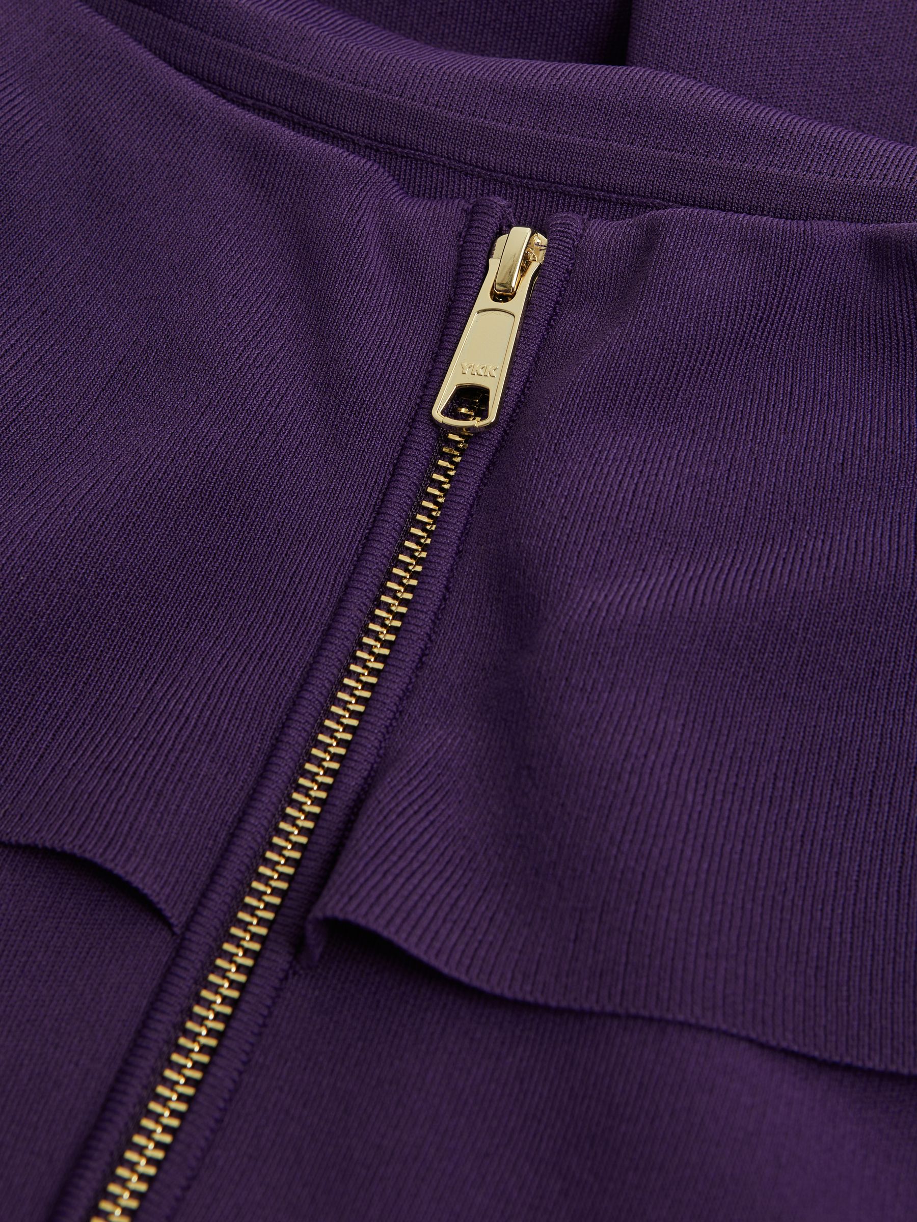 Florere Knitted Strapless Maxi Dress in Dark Purple - Image 6 of 6