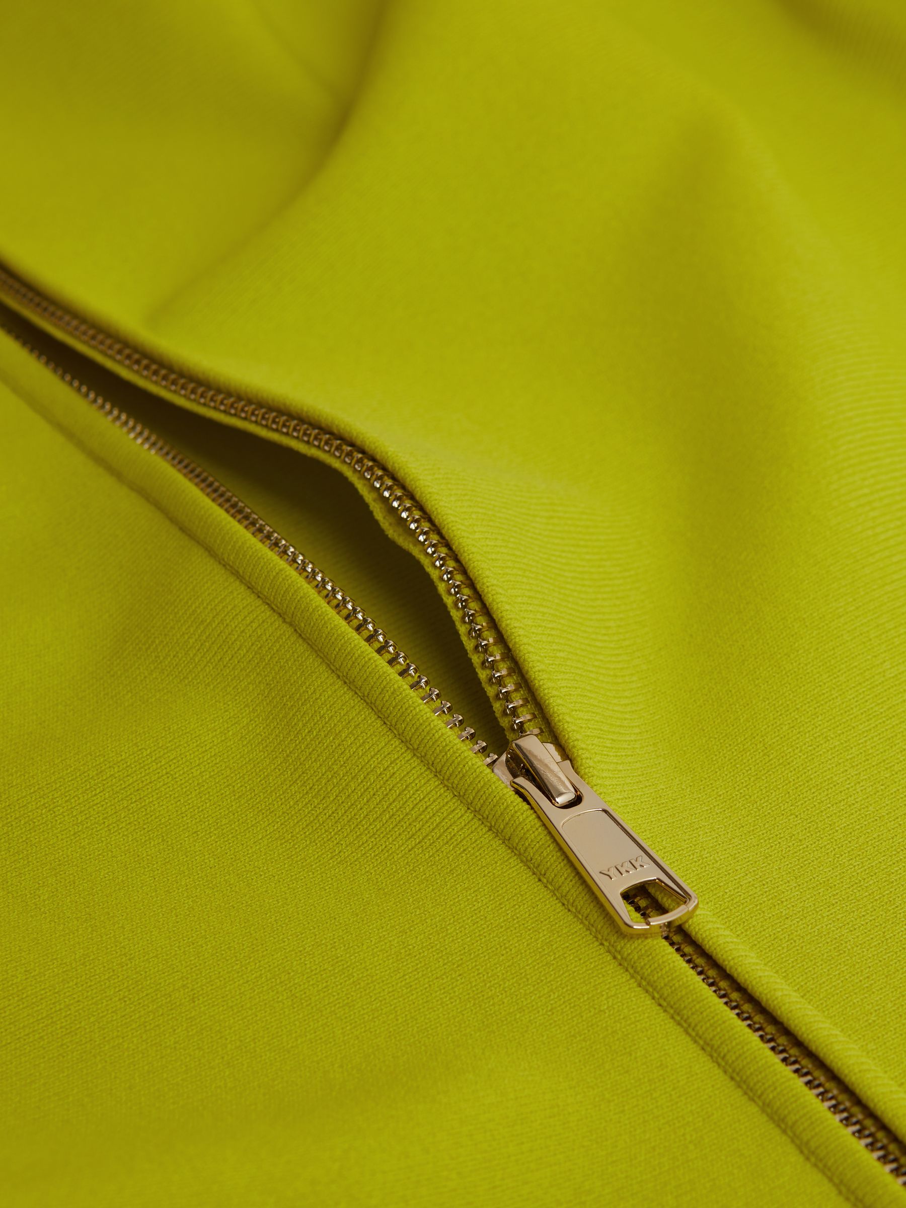 Florere Knitted Skater Mini Dress in Lime - Image 6 of 6