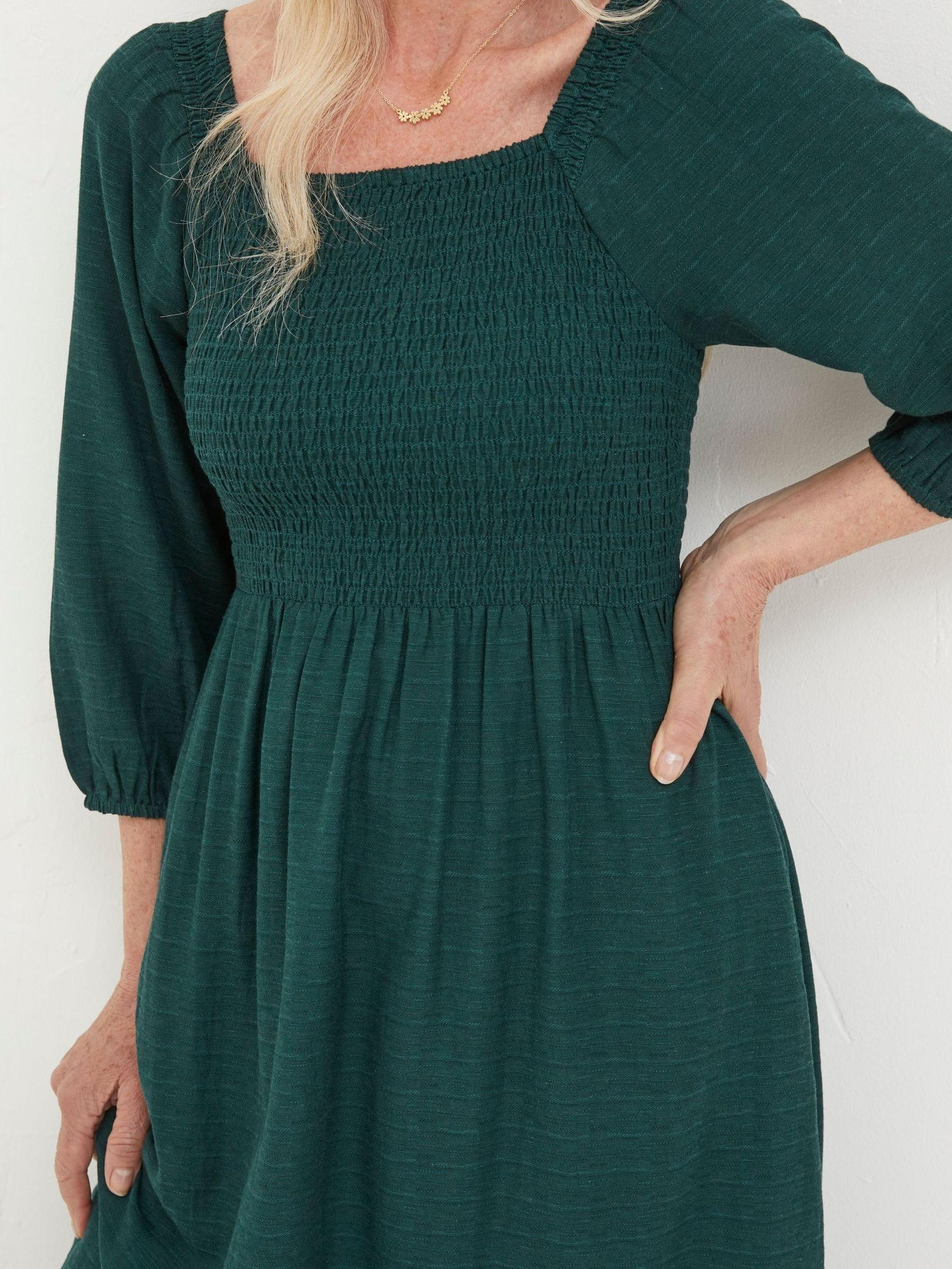 Forest Green Midi Dress - Image 4 of 5