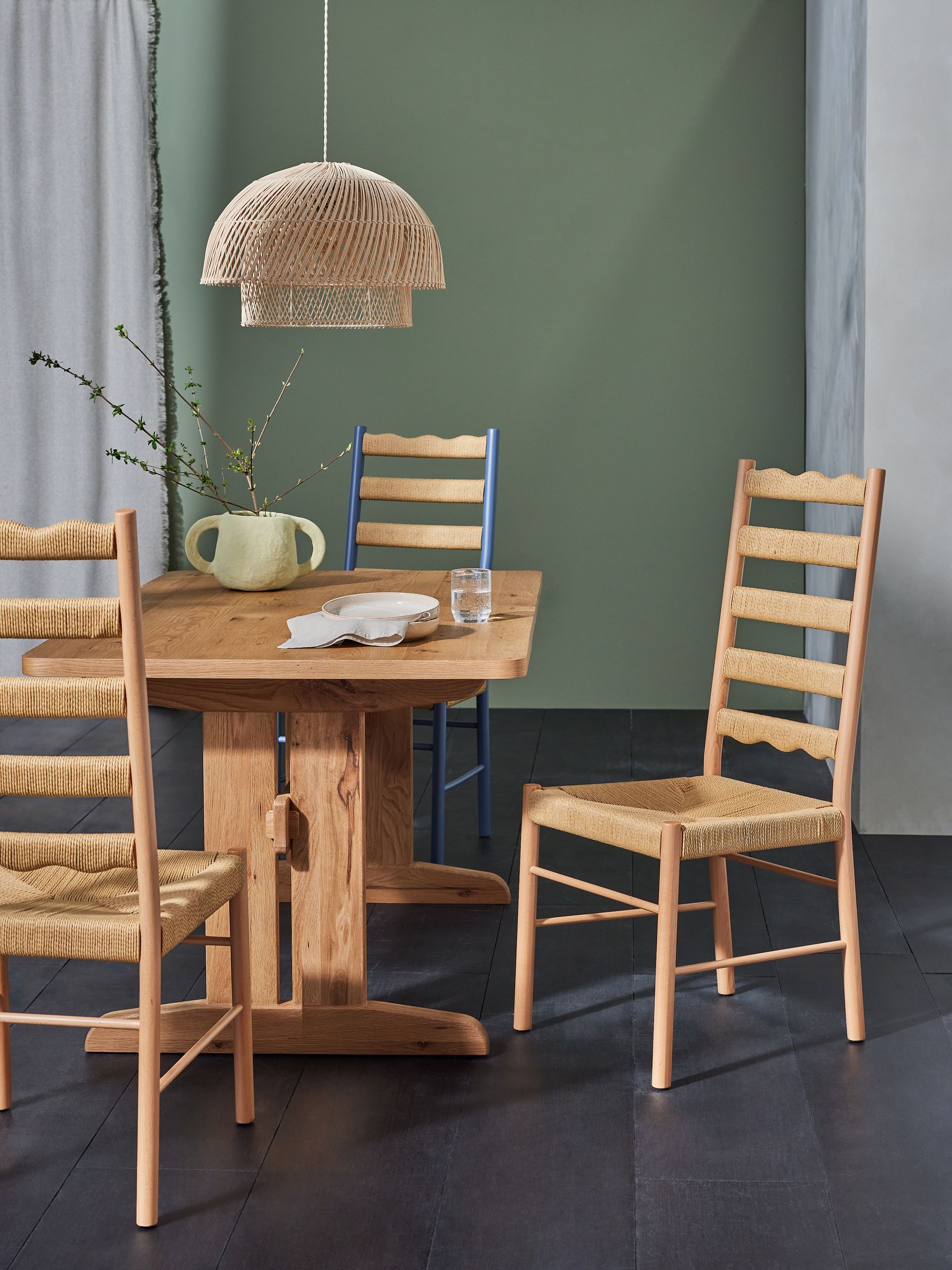 Set of 2 Clara Dining Chairs in Natural - Image 1 of 4