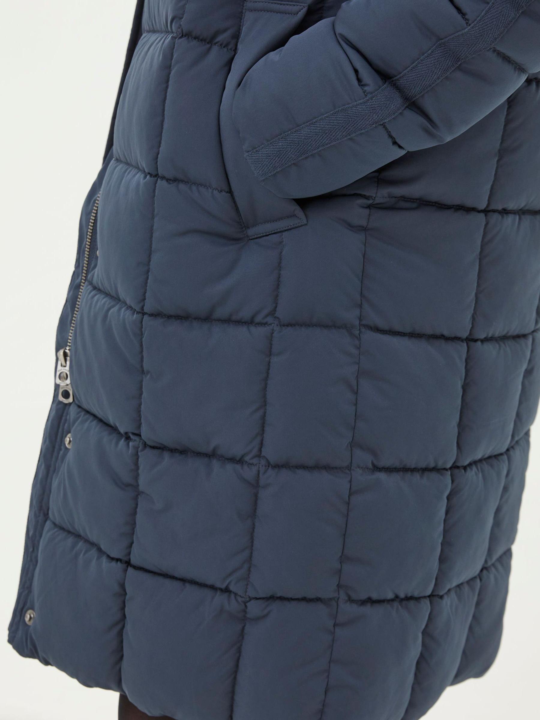 Blue Sienna Quilted Mid Length Coat - Image 4 of 4