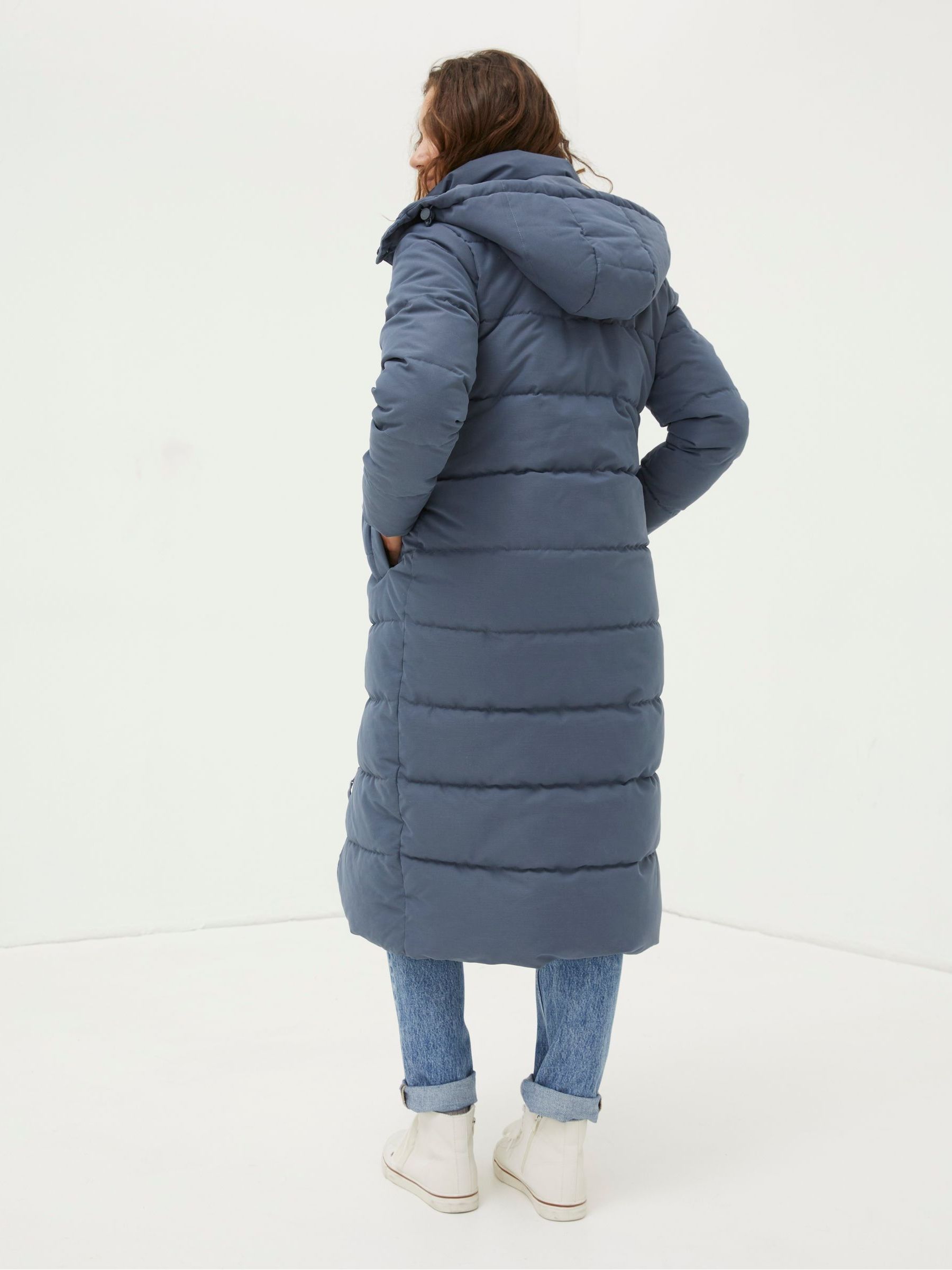 Blue Harley Long Puffer Coat - Image 2 of 6