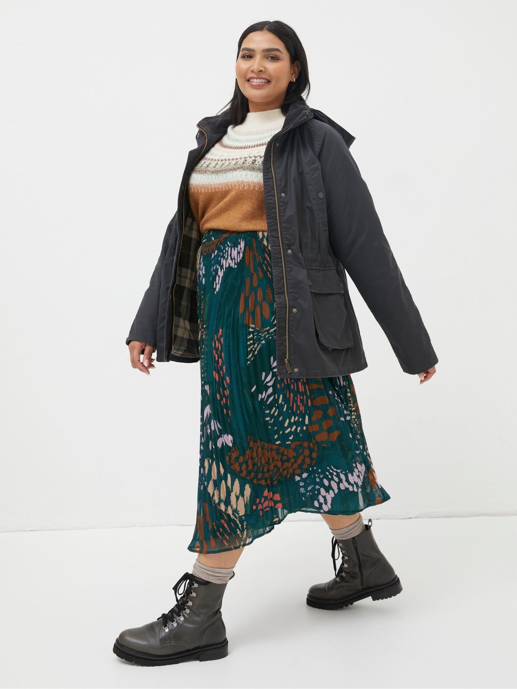 Black Sussex Heritage Coat FatFace