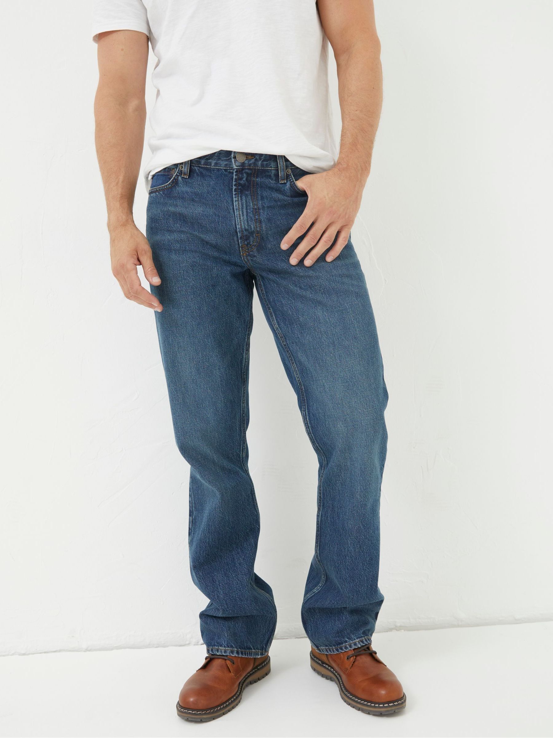 Dark Blue Bootcut Jeans - Image 2 of 5