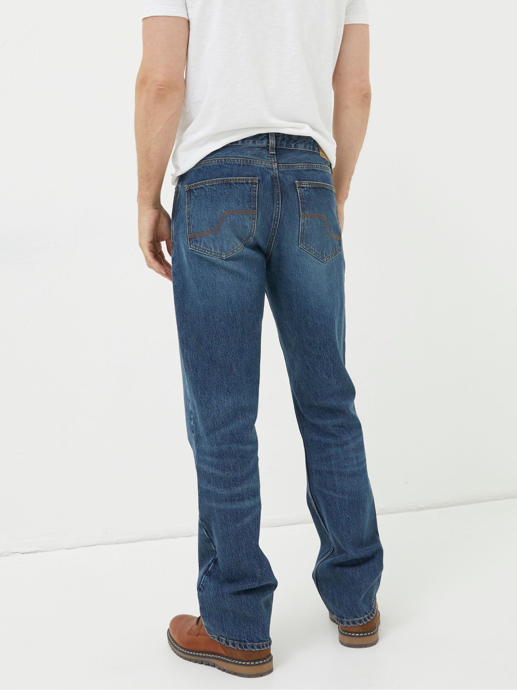 Dark Blue Bootcut Jeans - Image 3 of 5
