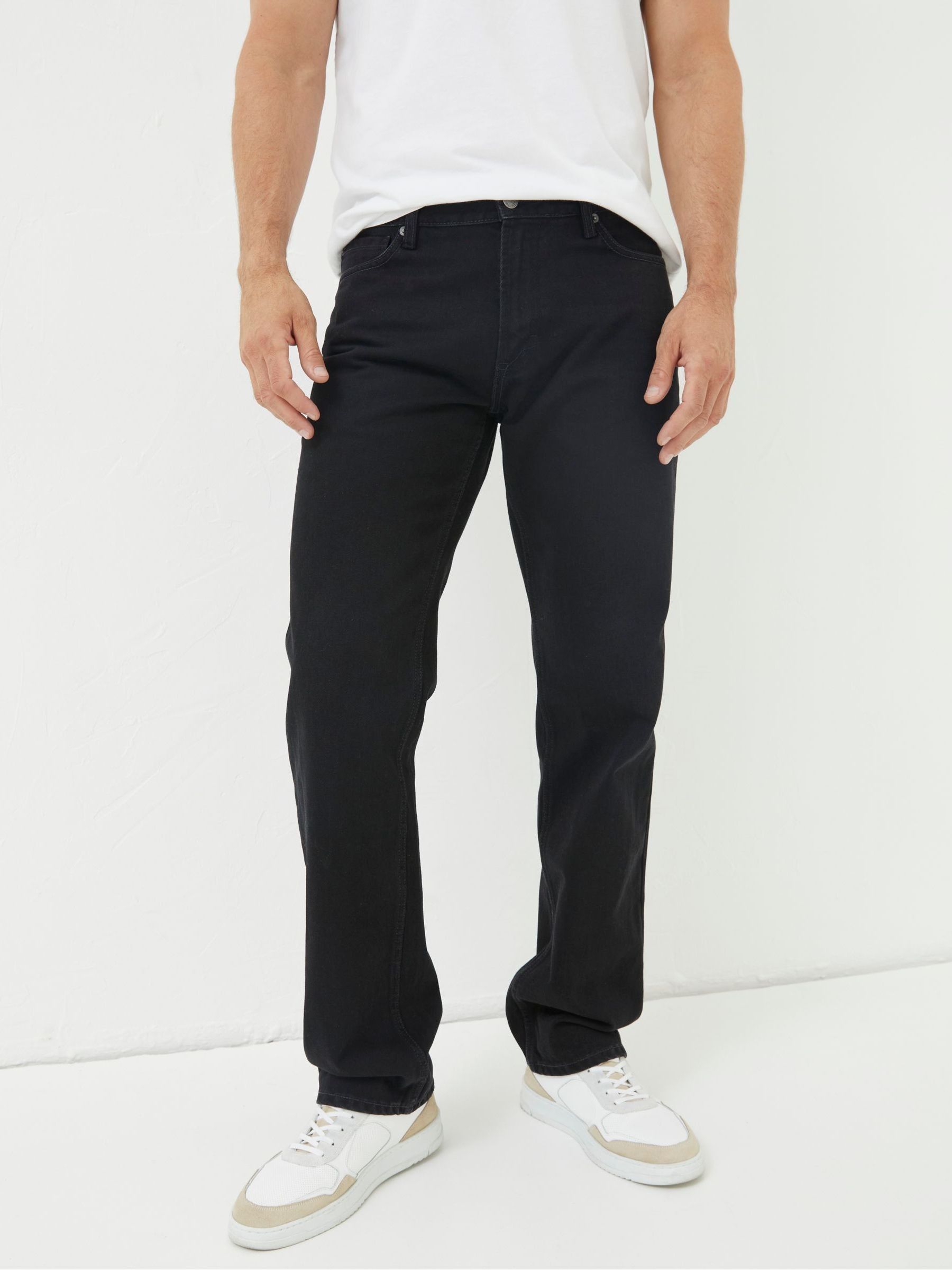 Black Straight Fit Jeans - Image 1 of 5