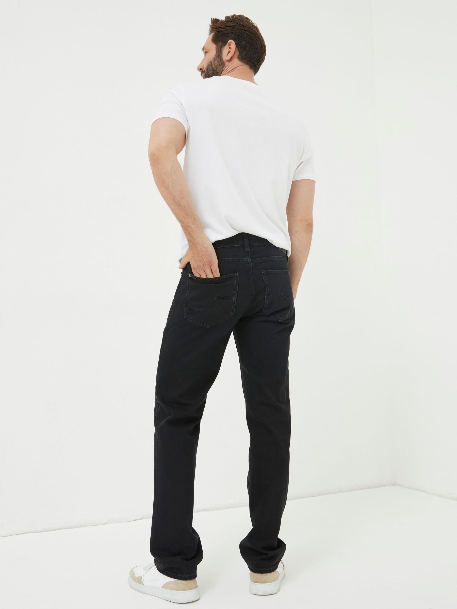 Black Straight Fit Jeans - Image 2 of 5