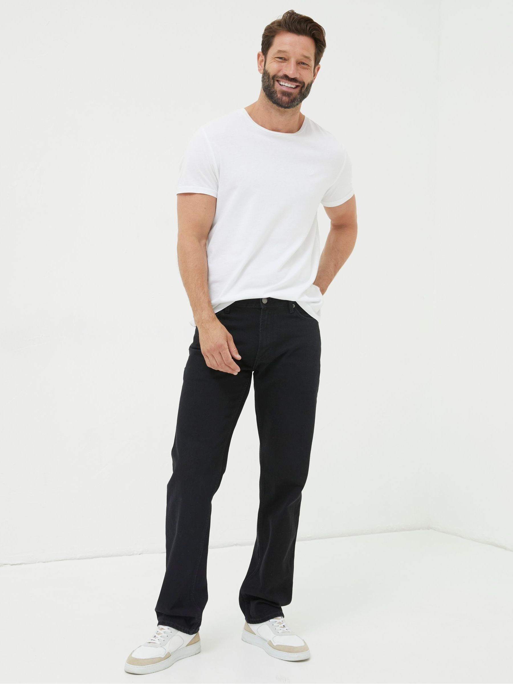 Black Straight Fit Jeans - Image 3 of 5