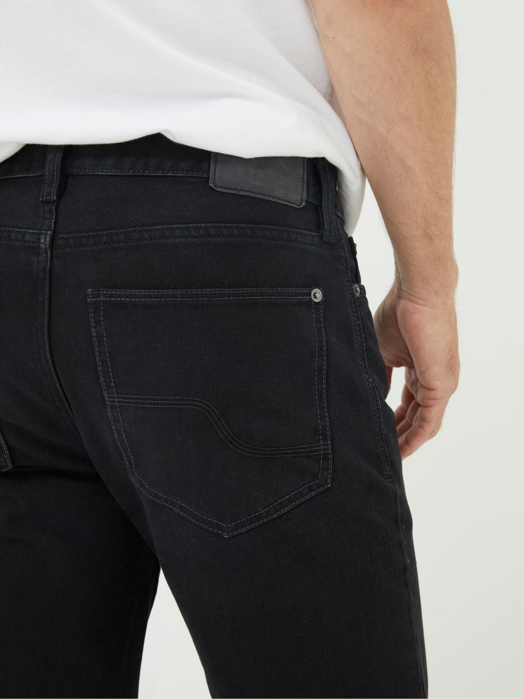 Black Straight Fit Jeans - Image 4 of 5