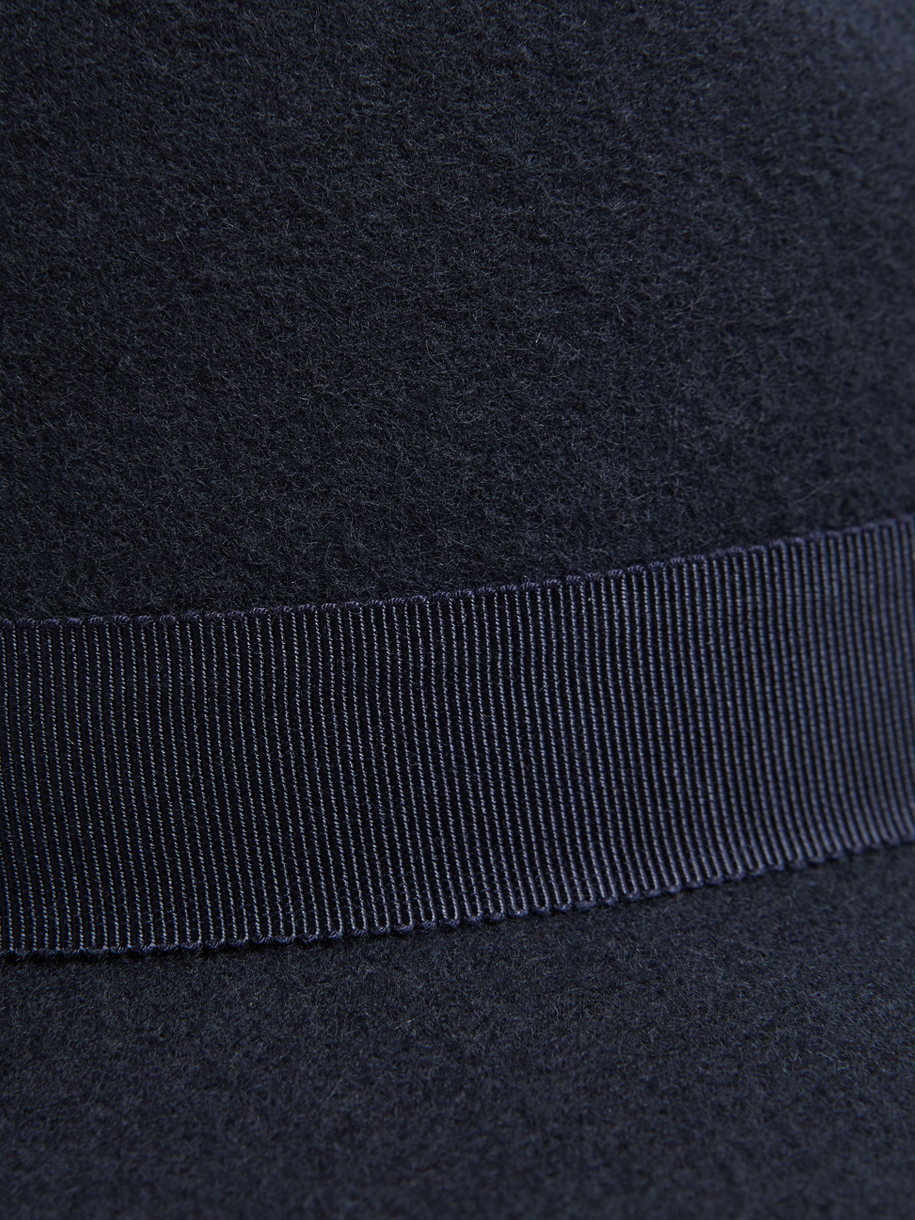 Wool Fedora Hat in Navy - Image 5 of 5