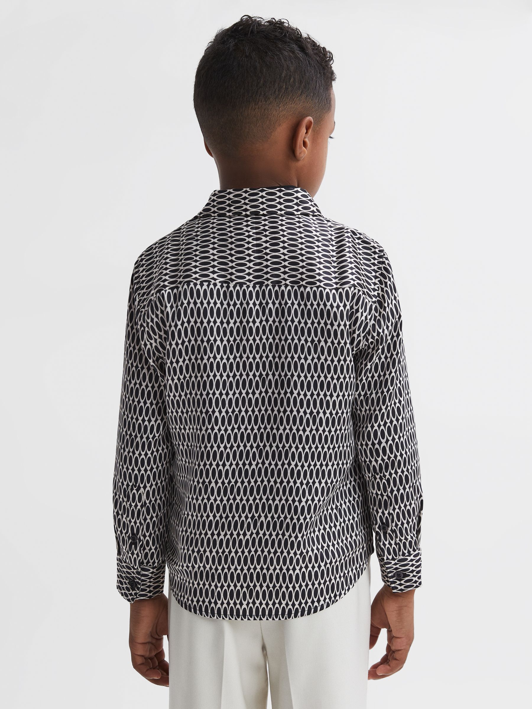 Monogram Button-Through Shirt in Black - Image 5 of 6