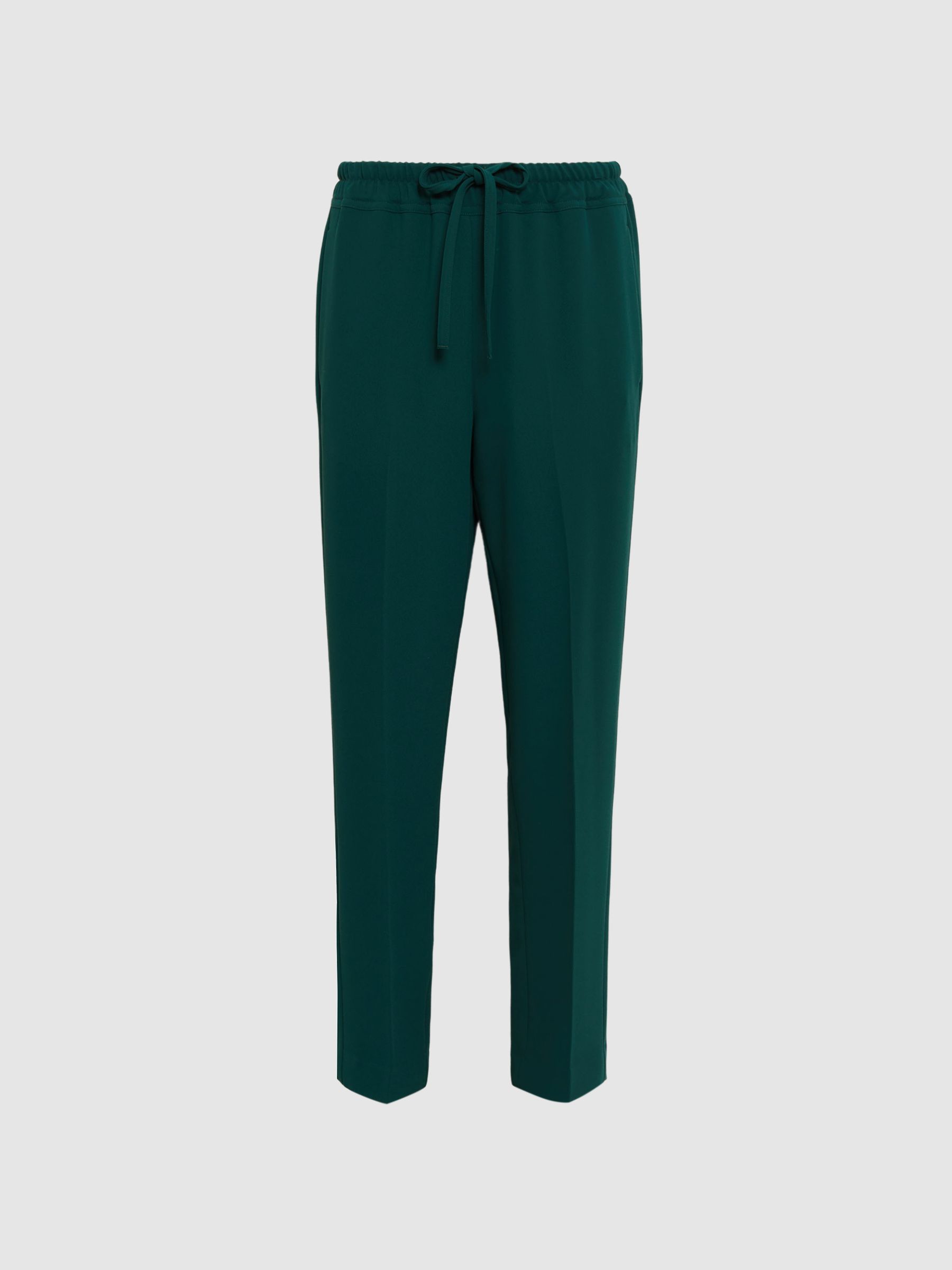 Tapered Pull On Trousers in Teal - Image 2 of 5
