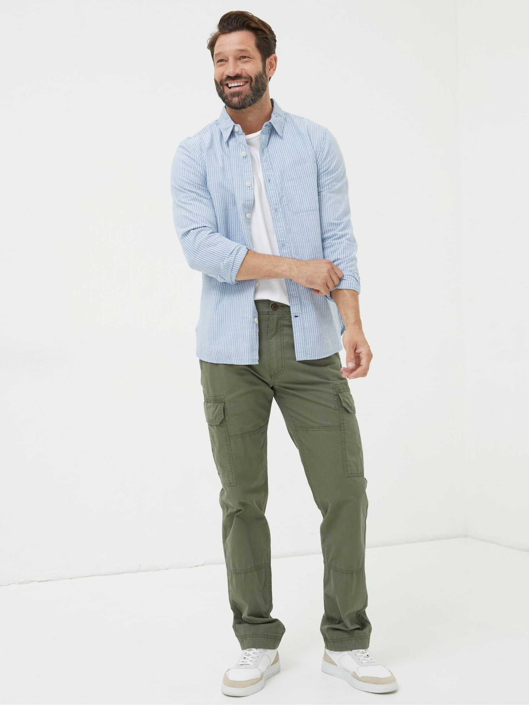 Corby Green Ripstop Cargo Trousers - Image 3 of 5