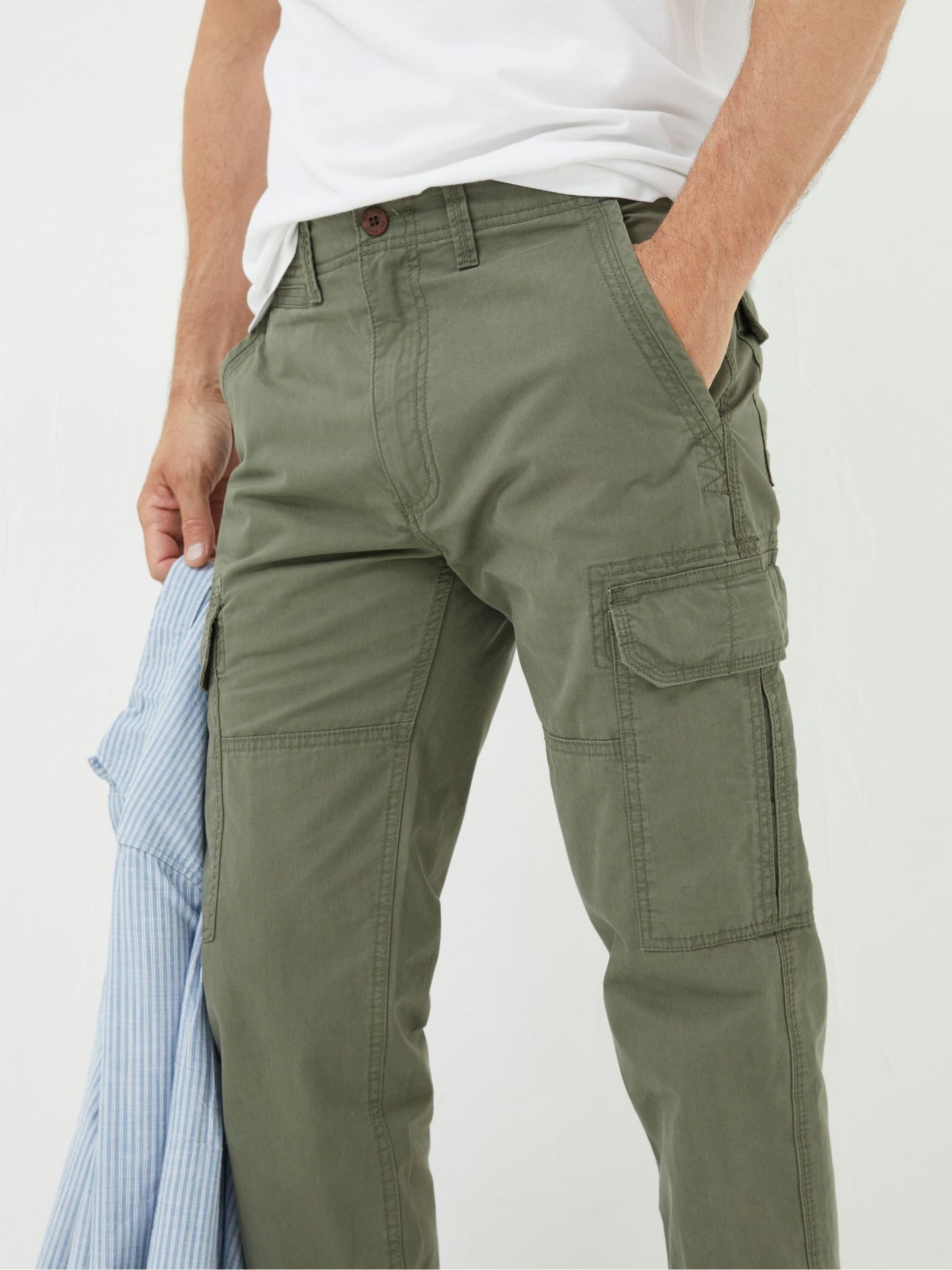 Corby Green Ripstop Cargo Trousers - Image 4 of 5