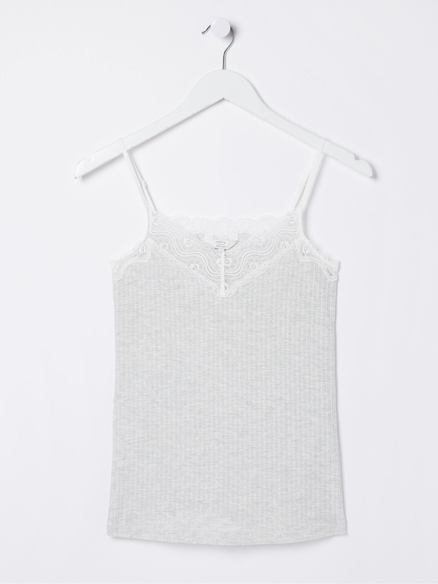Grey V-Neck Lace Vest - Image 4 of 4